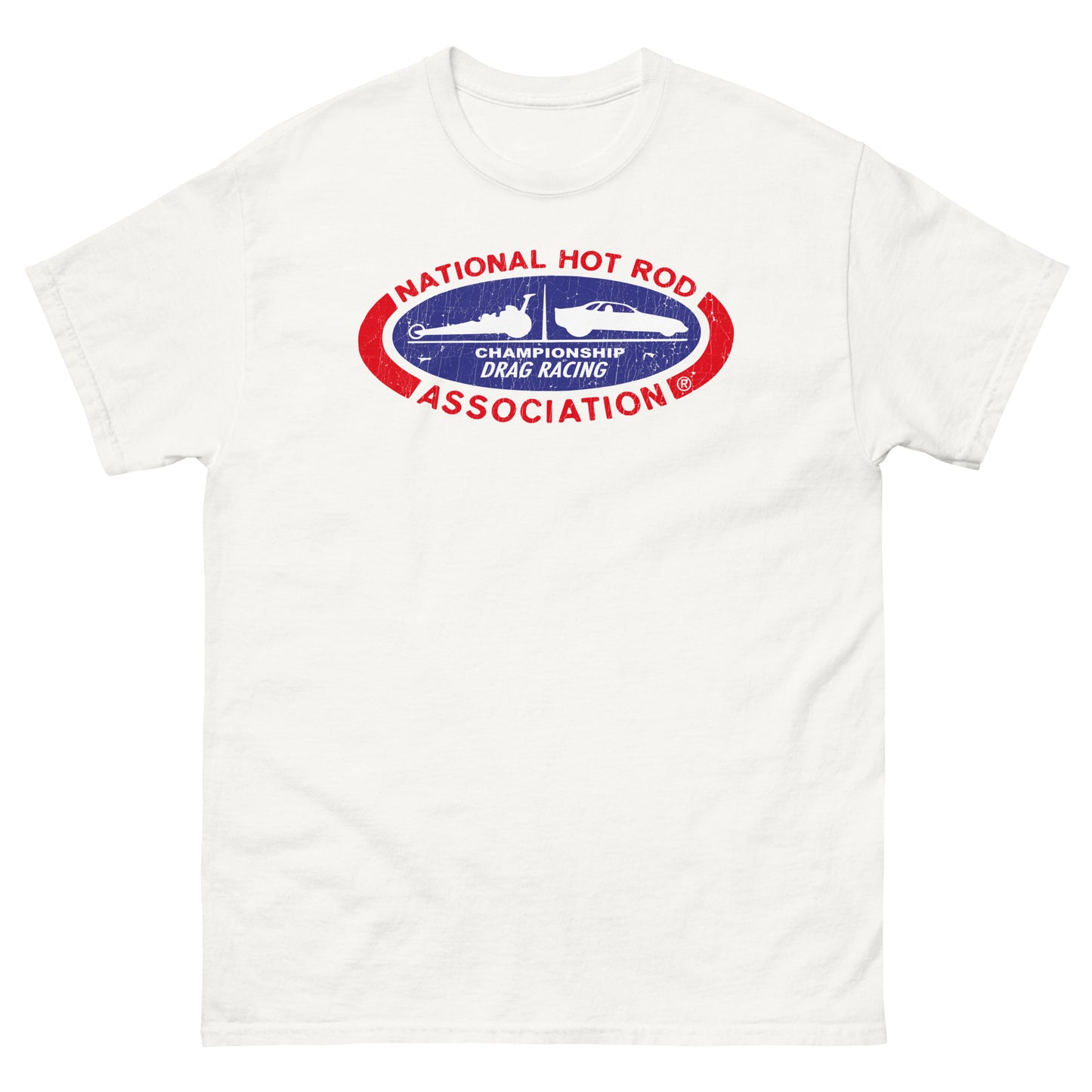 Hot Rod Drag Racing Classic Distressed Unisex Classic Tee
