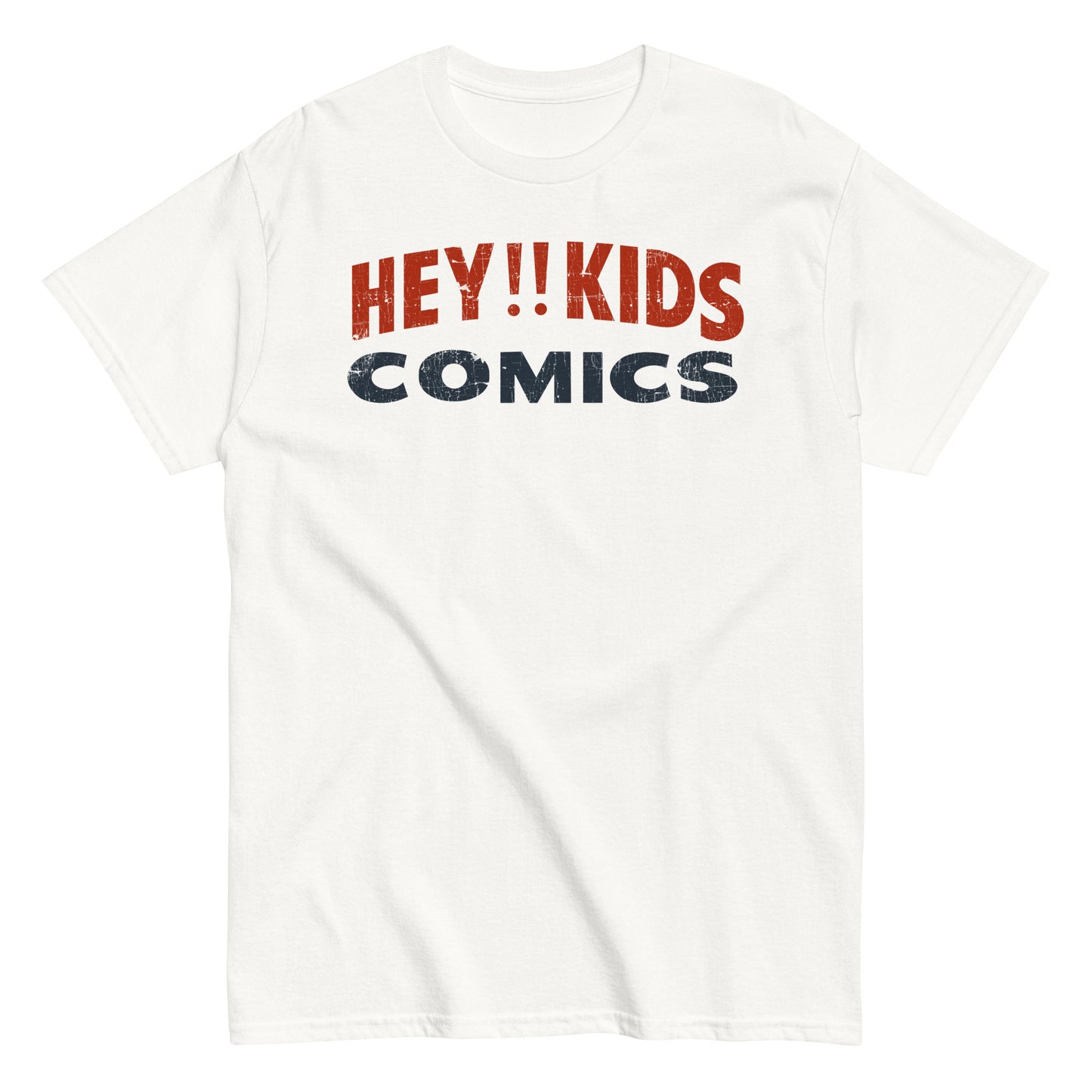HEY !! KIDS COMICS Vintage Spinner Rack Topper Distressed Unisex Classic T-Shirt