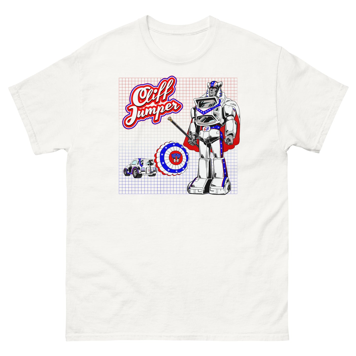CLIFF JUMPER All-American Stunt Bot Unisex Classic Tee