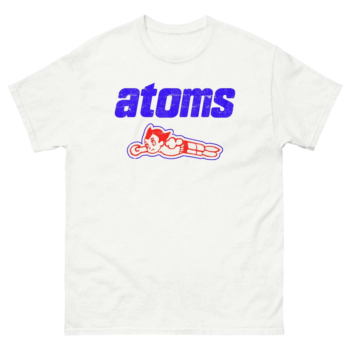 Sankei Atoms サンケイアトムズ Distressed Baseball Logo (Red, White and Blue) Classic Tee