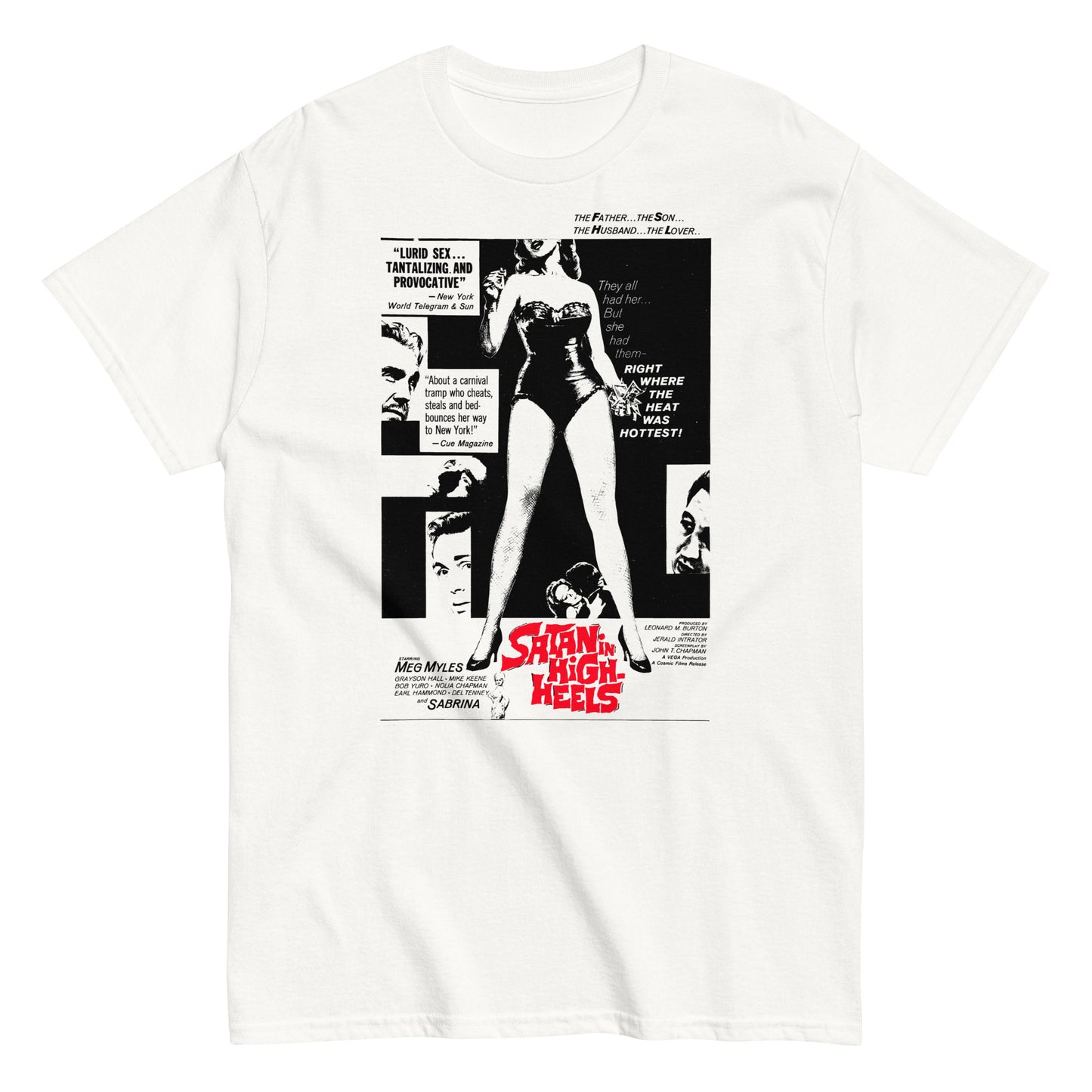 Satan in High Heels Poster Distressed Unisex Classic Tee
