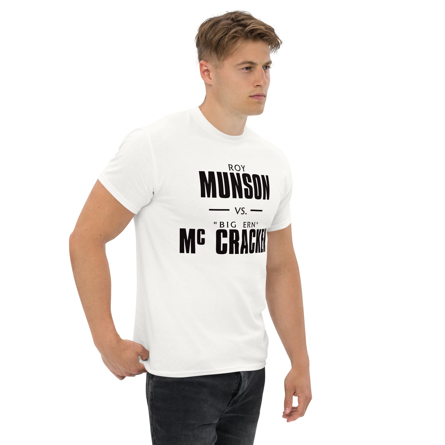KINGPIN Roy Munson Vs. Big Ern McCracken $1,000,000 Dollar Reno Open Bowling Replica Cosplay | Front & Back Print Classic Tee