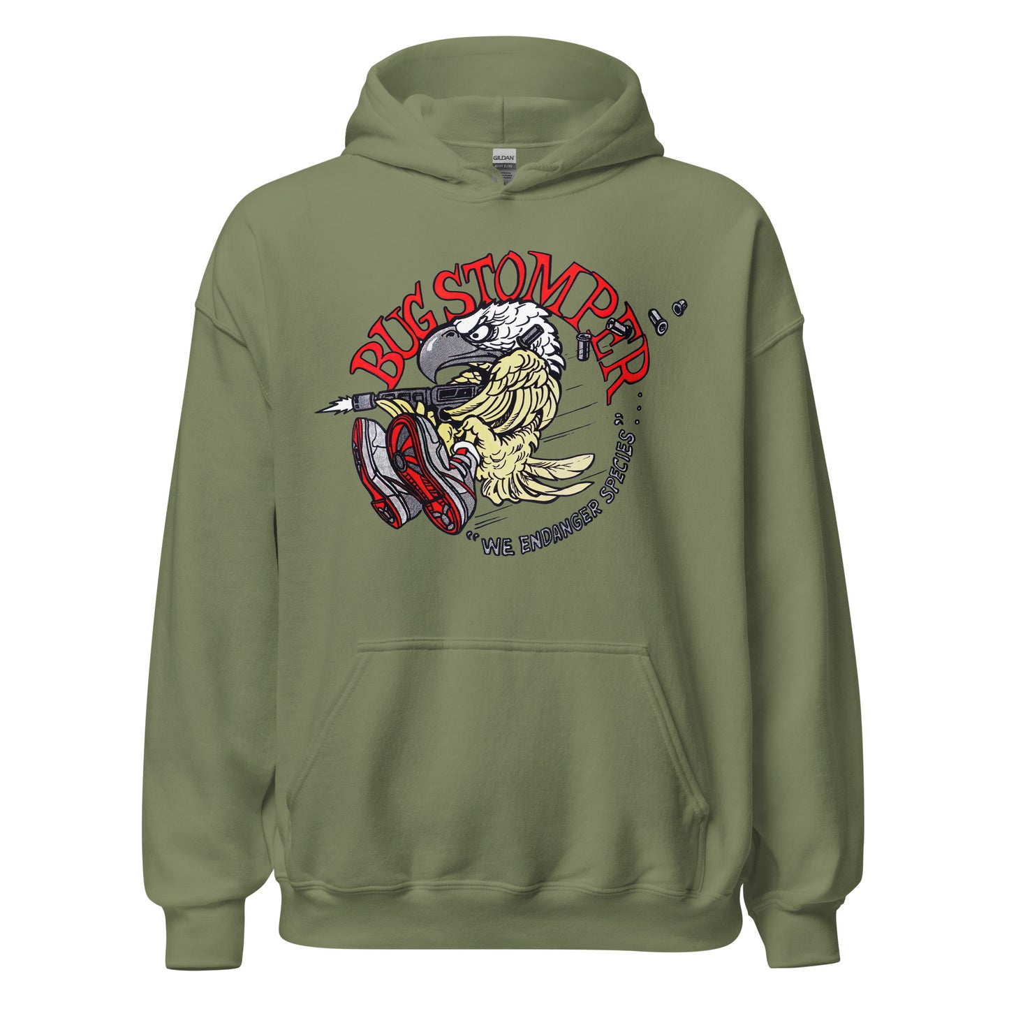 Bug Stomper Eagle "We Endanger Species" Cosplay Unisex Hoodie