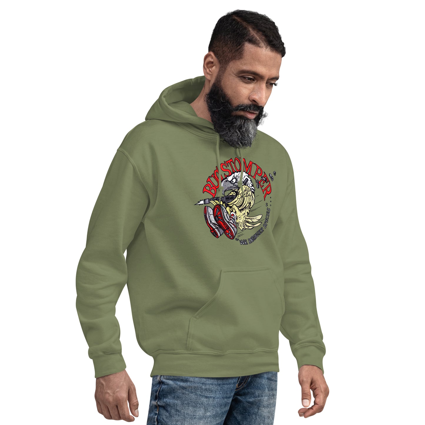 Bug Stomper Eagle "We Endanger Species" Cosplay Unisex Hoodie