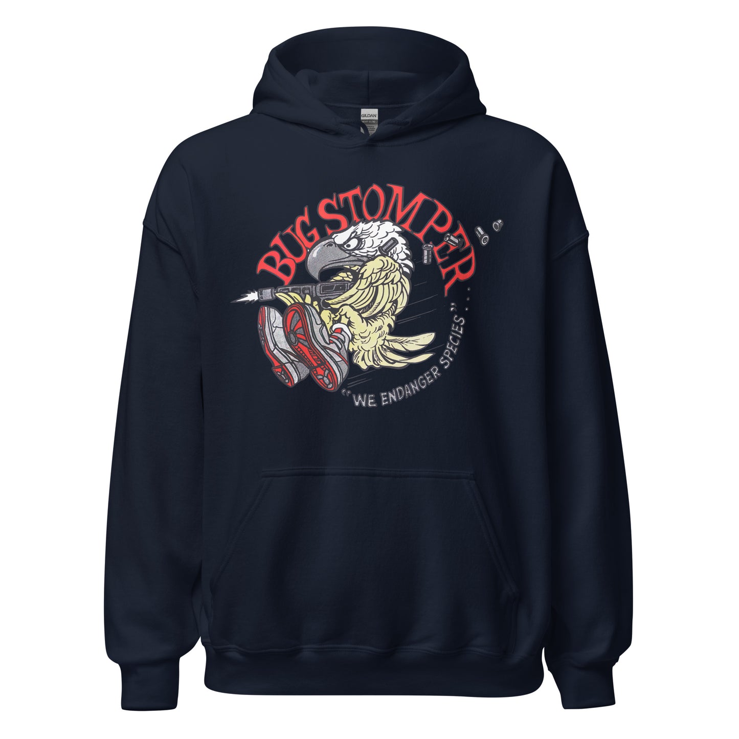Bug Stomper Eagle "We Endanger Species" Cosplay Unisex Hoodie