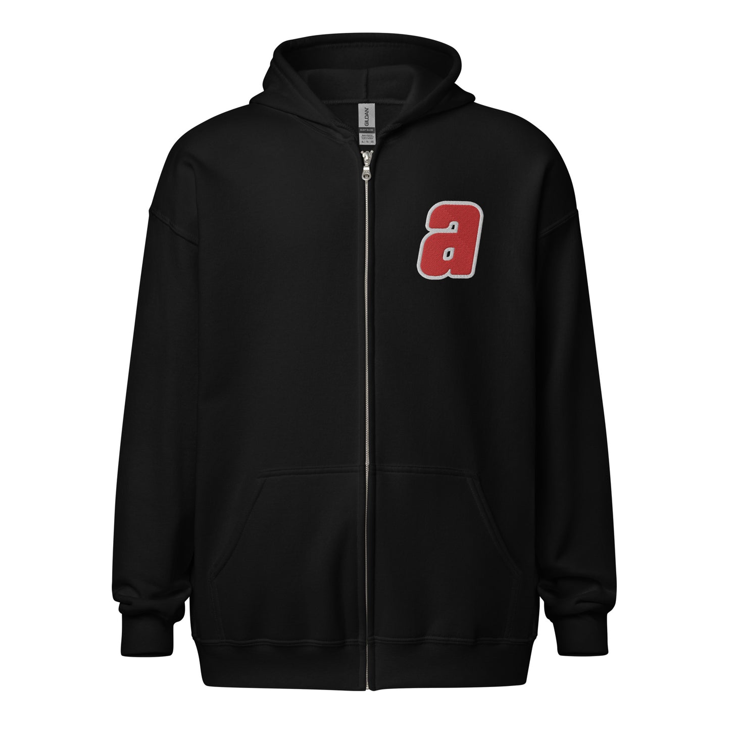 Sankei Atoms サンケイアトムズ Zip Hoodie with Embroidered ‘a’ and Back Logo Print