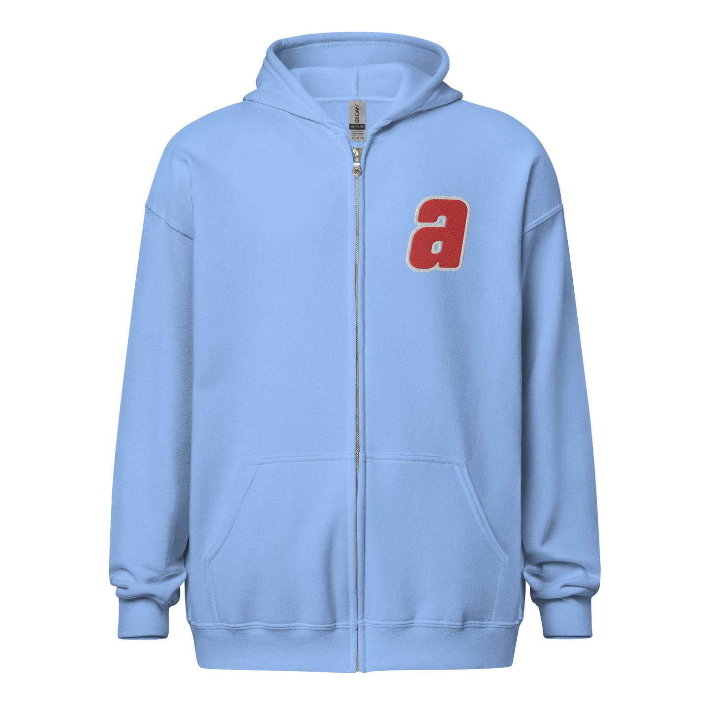 Sankei Atoms サンケイアトムズ Zip Hoodie with Embroidered ‘a’ and Back Logo Print