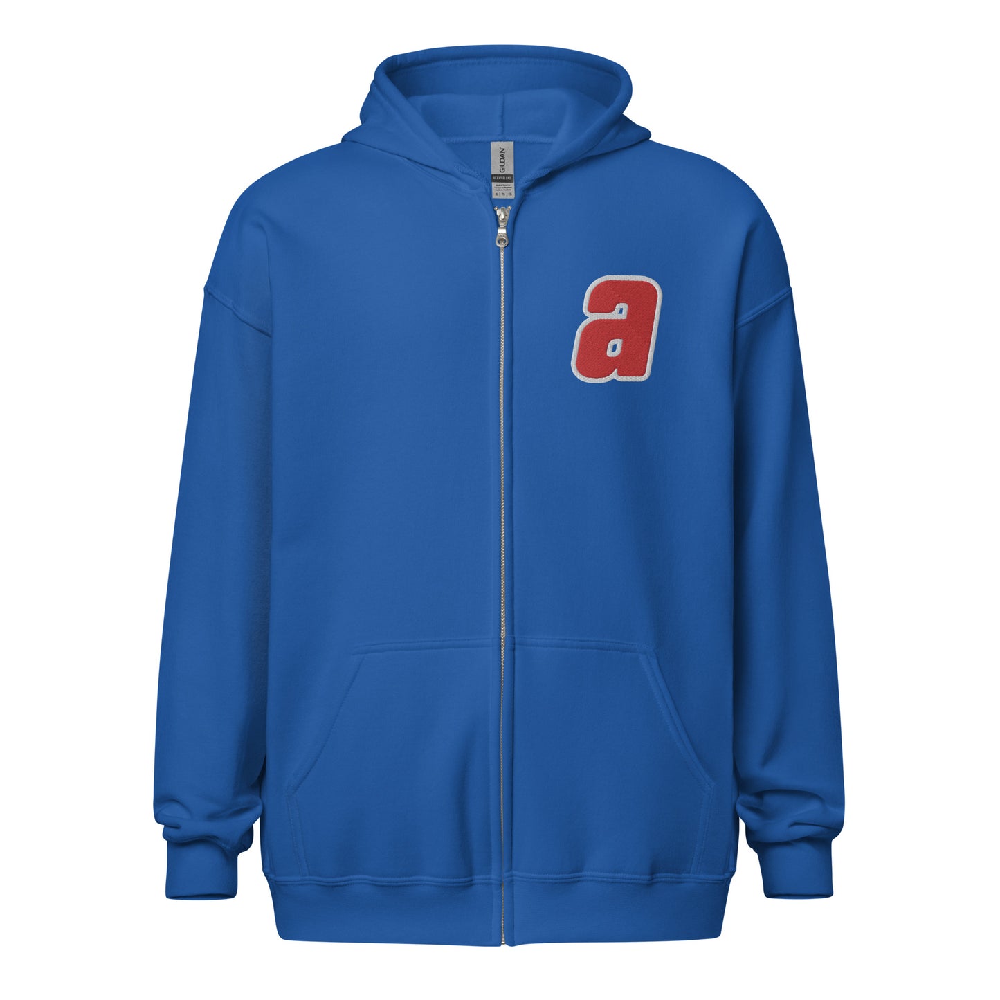 Sankei Atoms サンケイアトムズ Zip Hoodie with Embroidered ‘a’ and Back Logo Print