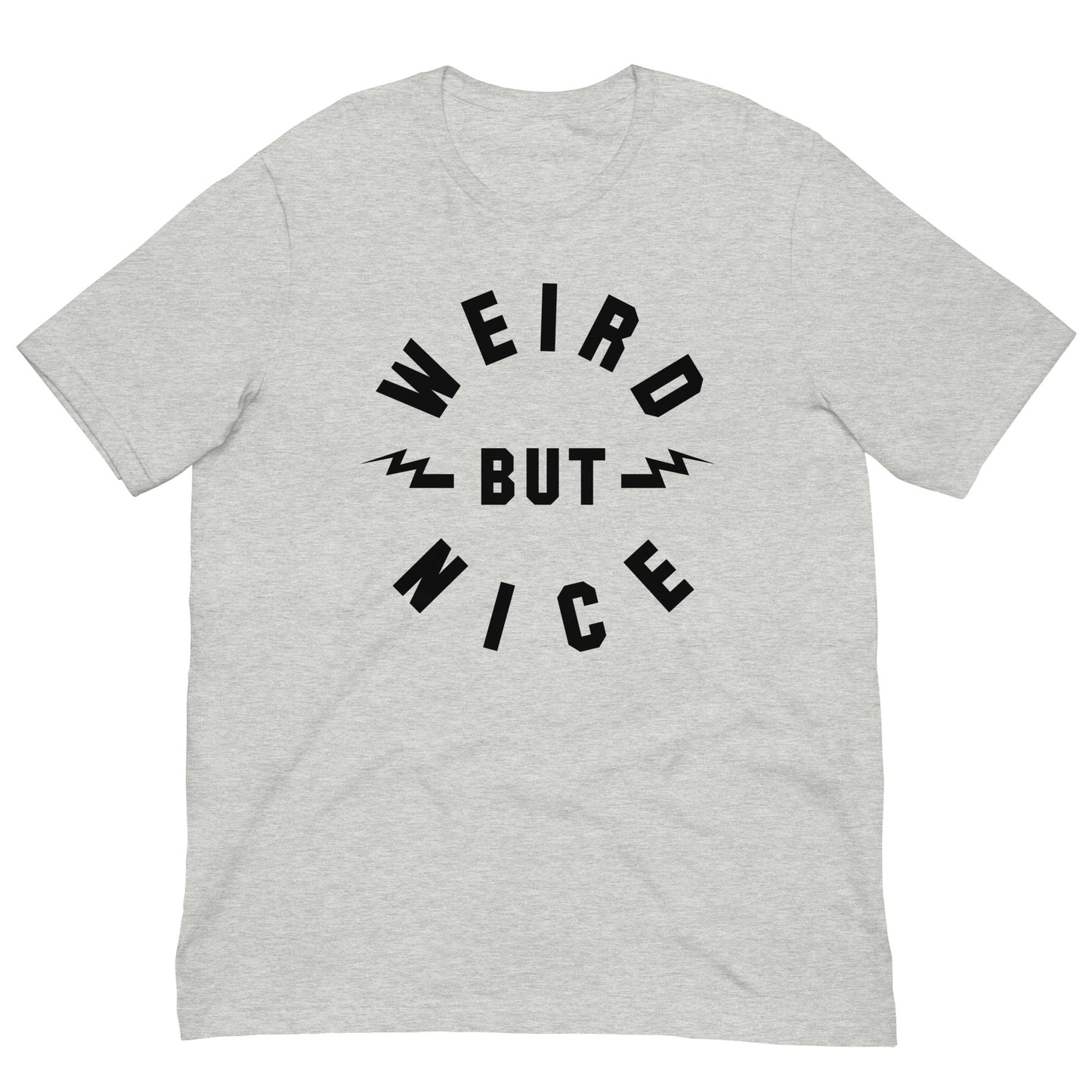 WEIRD BUT NICE Lightning Bolts Softstyle Tee | Quirky Positive Retro Inspirational Unisex Classic T-Shirt