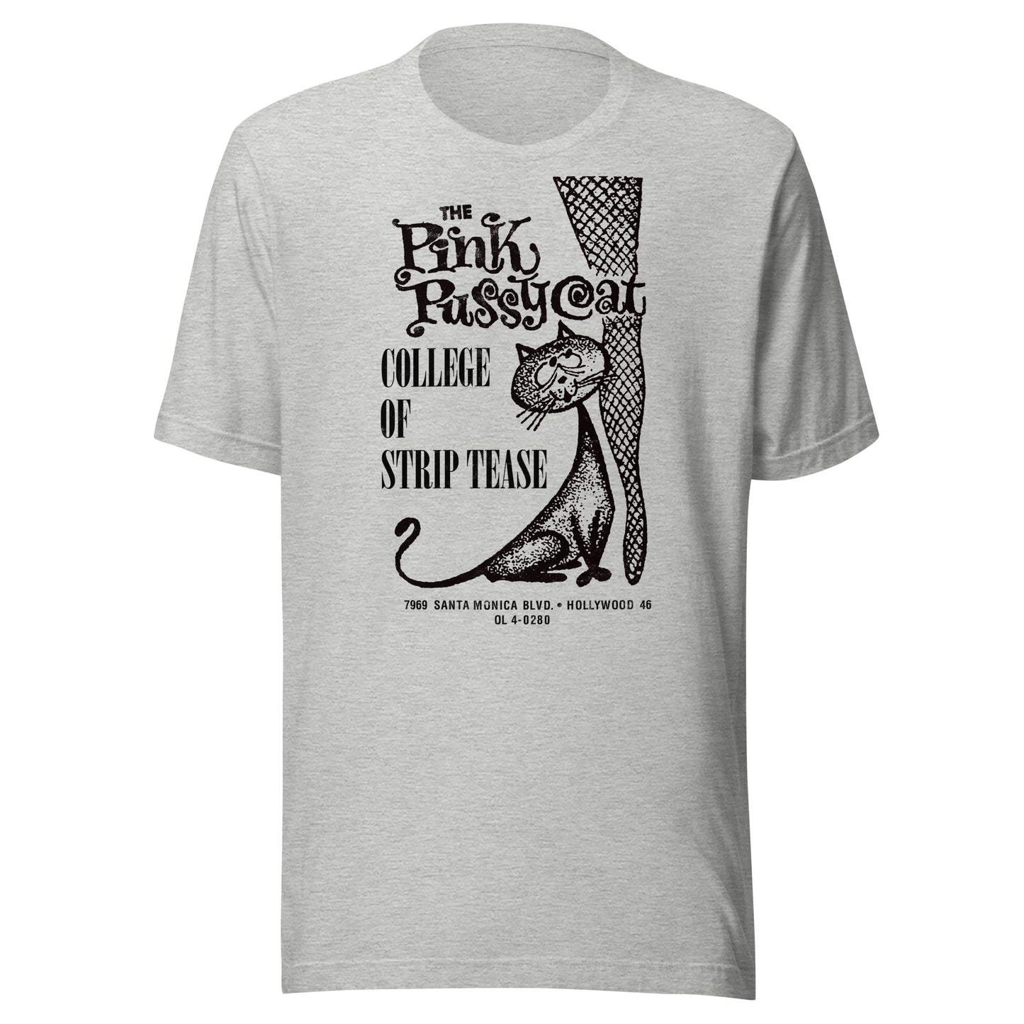 Pink Pussycat College of Strip Tease, Hollywood, CA Distressed Softstyle Tee