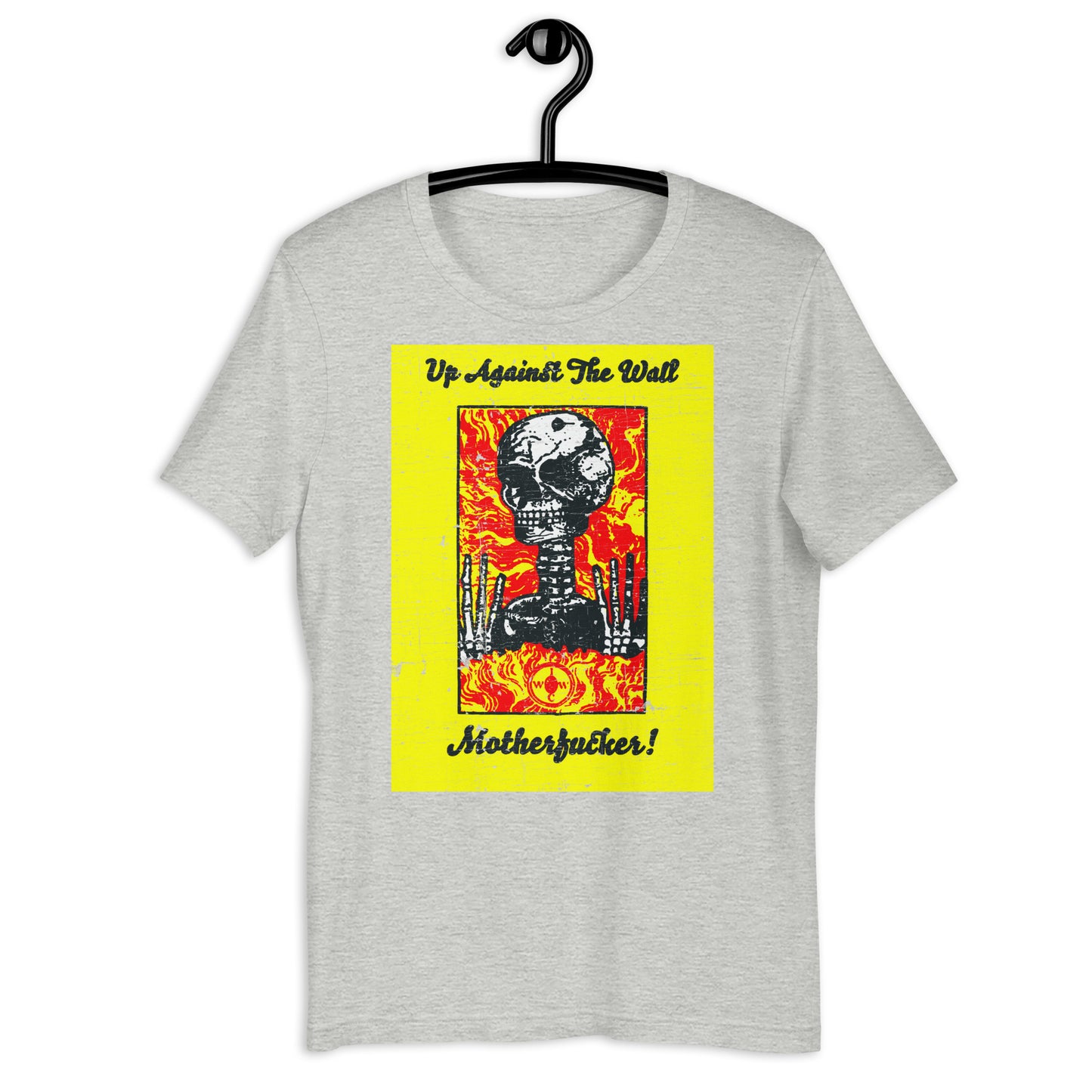 UAW/MF Black Mask Up Against the Wall Radical Street Art Tribute | Anarchist Revolution Softstyle Unisex Tee