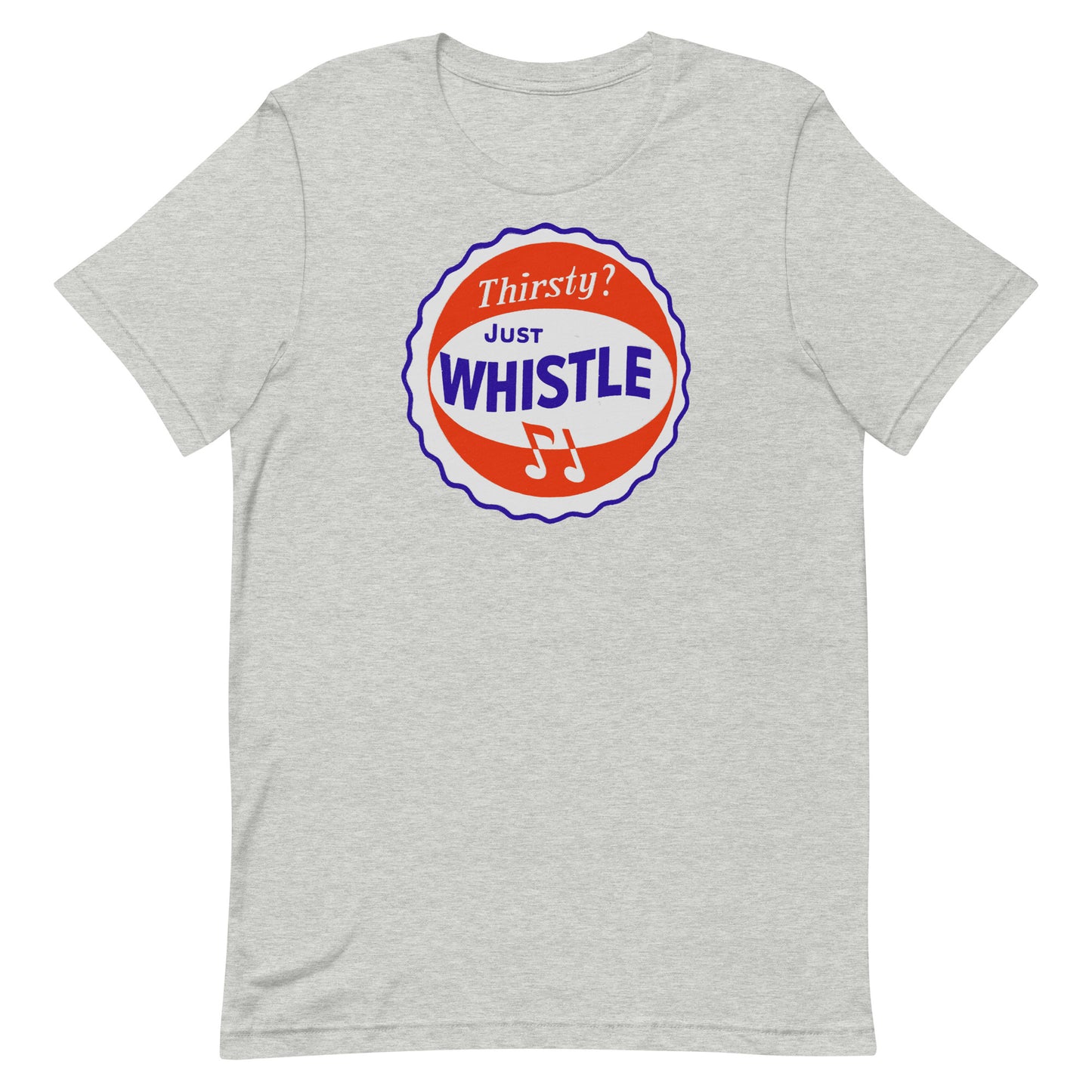Thirsty? Just Whistle Soda Vintage Screen Print Softstyle Unisex Tee