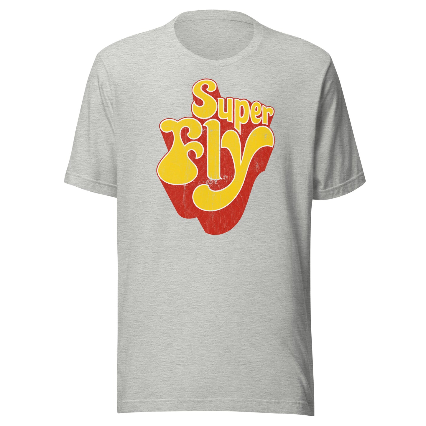 Super Fly (Yellow) 70s Blaxploitation Funk Distressed Softstyle Tee