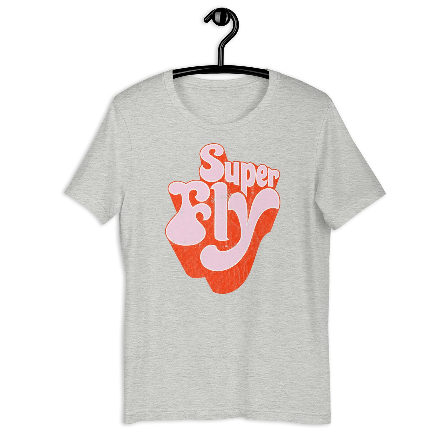Super Fly (Pink) 70s Blaxploitation Funk Distressed Softstyle Tee