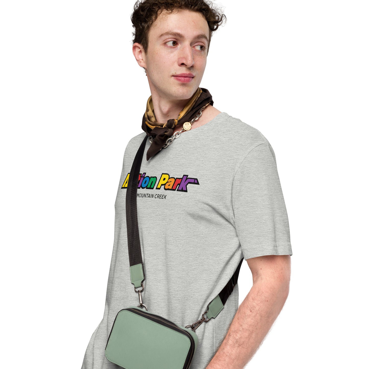 Mountain Creek Theme Park Distressed Vintage Logo Classic Nostalgia Softstyle Tee