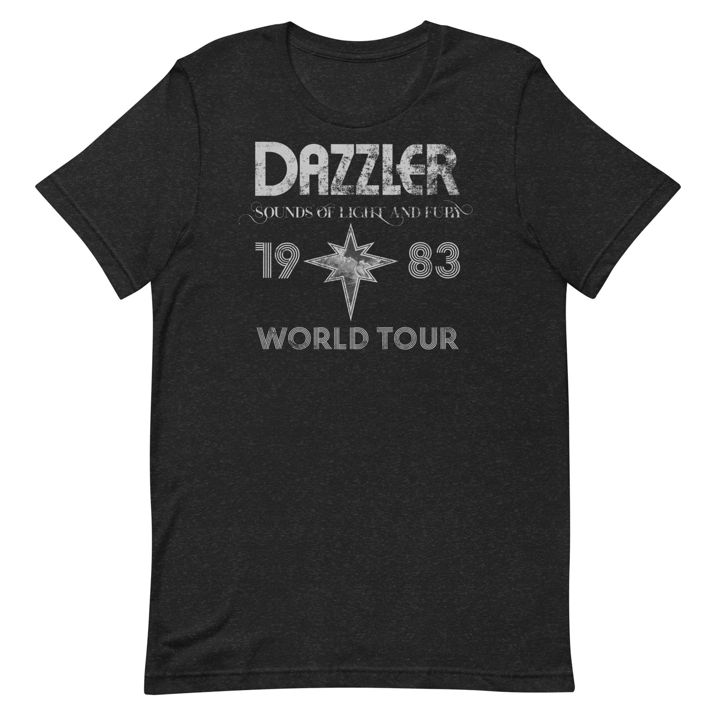 DAZZLER Sounds of Light and Fury 1983 World Tour Distressed Softstyle Unisex T-Shirt