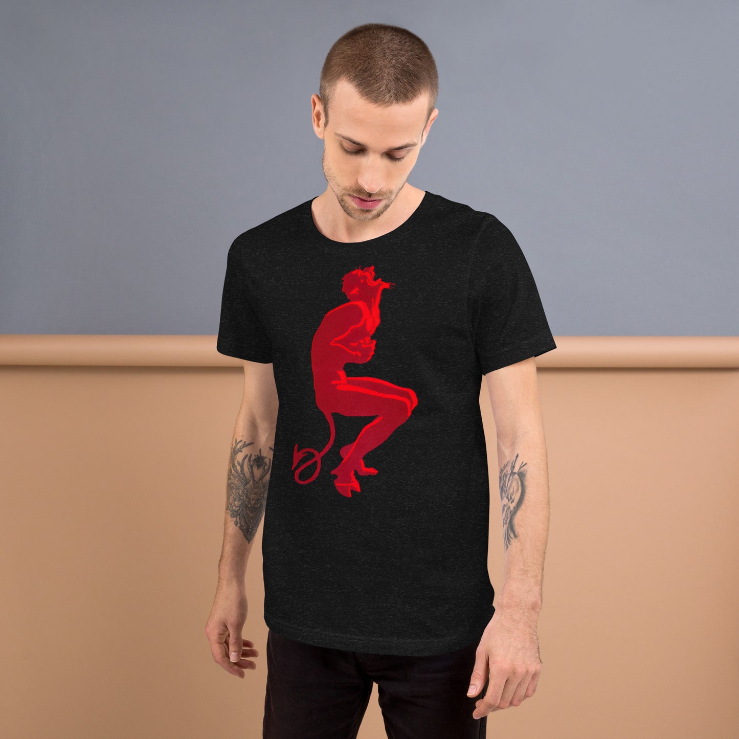DLR A Little Ain't Enough Laughing Devil Wicked Delight Softstyle Unisex Tee