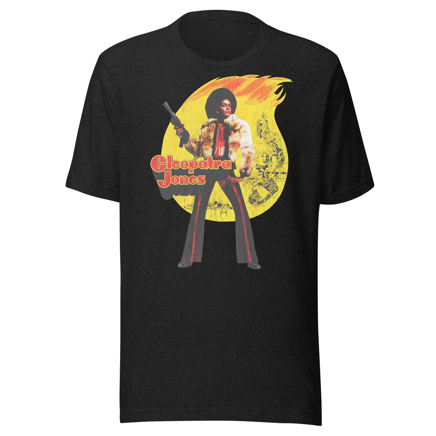 Cleopatra Jones Vintage Halftone Distressed Retro Softstyle Tee