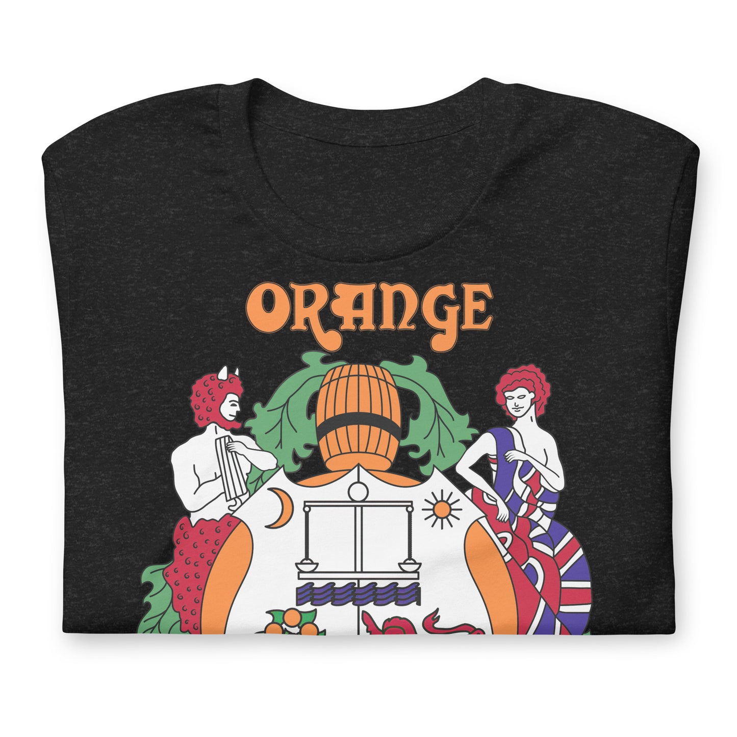 Orange Vintage Crest Softstyle Unisex Tee