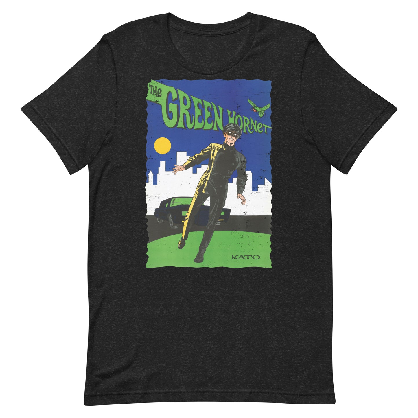 Kato Vintage 1960s TV Masked Martial Arts Sidekick Distressed Softstyle Unisex Tee