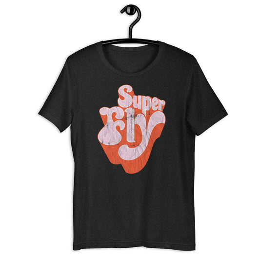 Super Fly (Pink) 70s Blaxploitation Funk Distressed Softstyle Tee