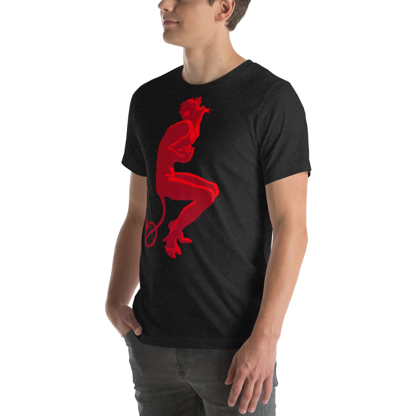 DLR A Little Ain't Enough Laughing Devil Wicked Delight Softstyle Unisex Tee