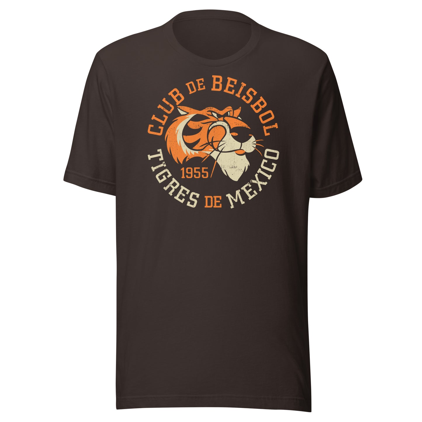 Tigres de Mexico 1955 Club De Beisbol Mexico City Tigers Distressed Softstyle Unisex T-Shirt