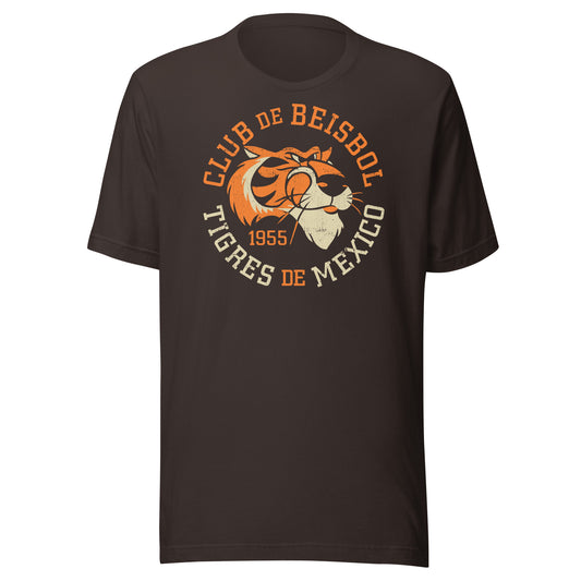 Tigres de Mexico 1955 Club De Beisbol Mexico City Tigers Distressed Softstyle Unisex T-Shirt