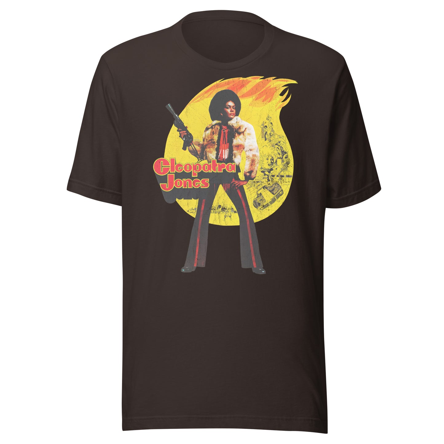 Cleopatra Jones Vintage Halftone Distressed Retro Softstyle Tee
