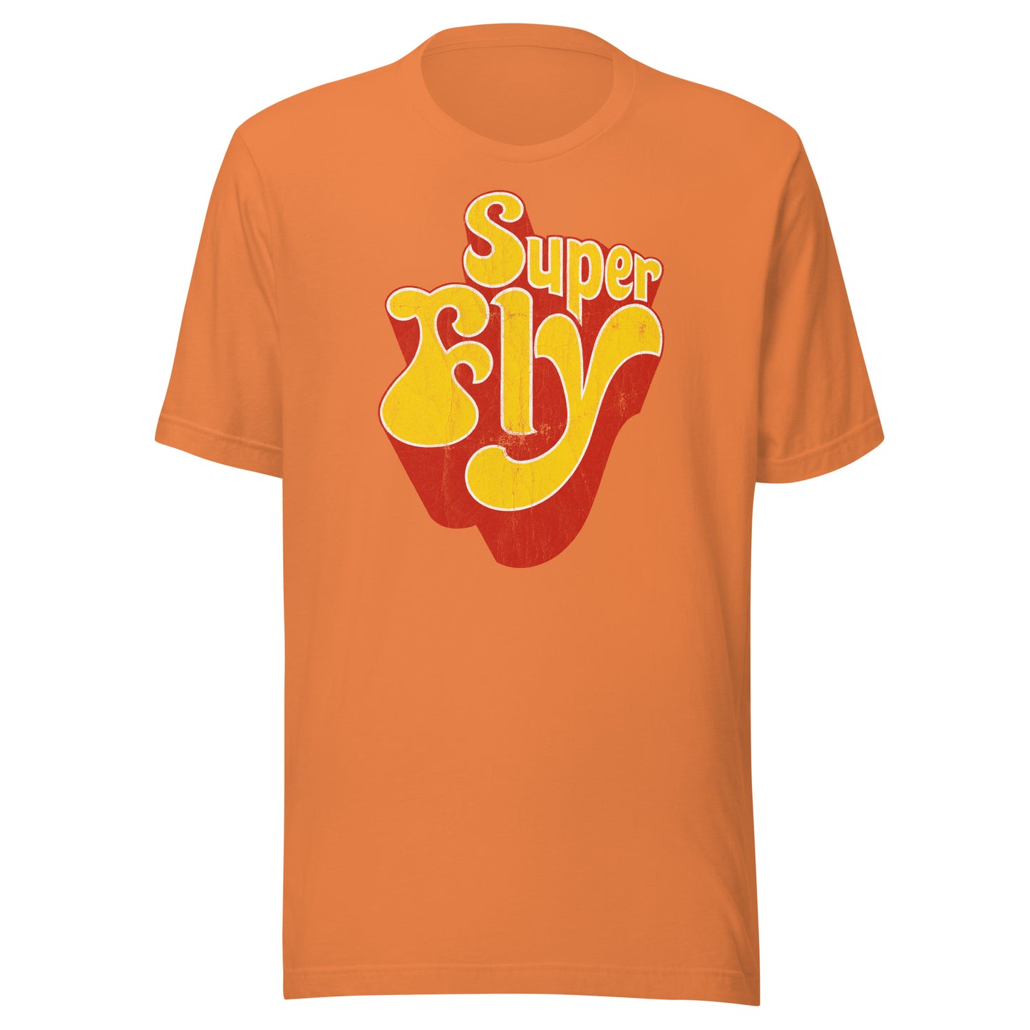 Super Fly (Yellow) 70s Blaxploitation Funk Distressed Softstyle Tee