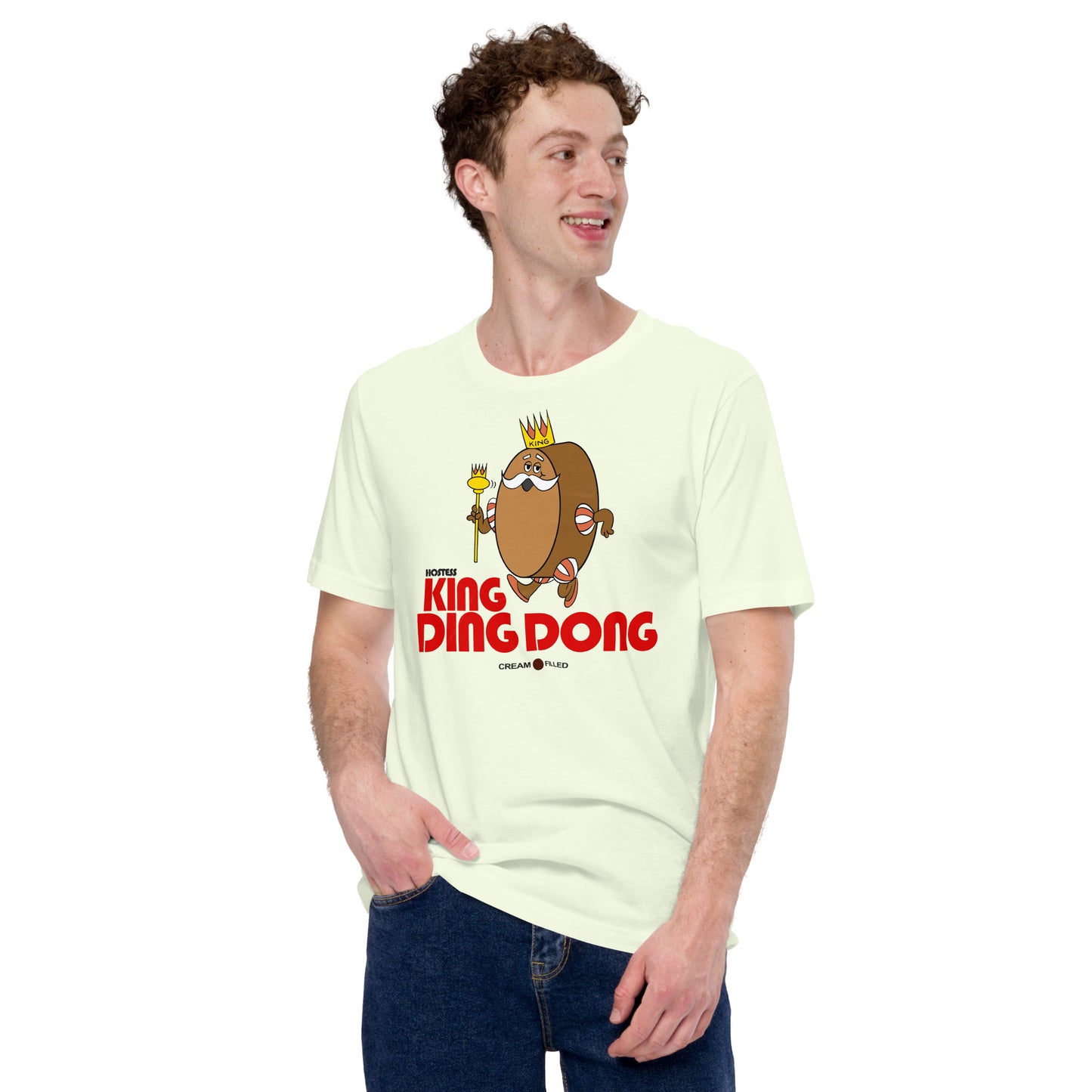 King Ding Dong Cream Filled Vintage 70s Parody Softstyle Unisex T-Shirt