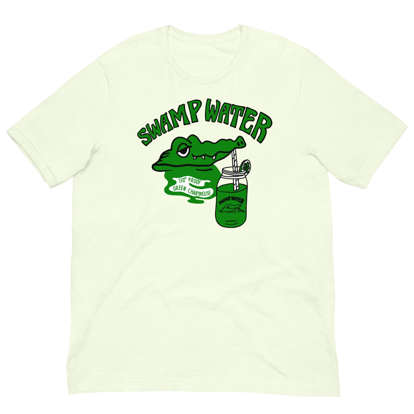 Swamp Water Green Chartreuse As Worn By Joey Ramone Unisex Softstyle Tee