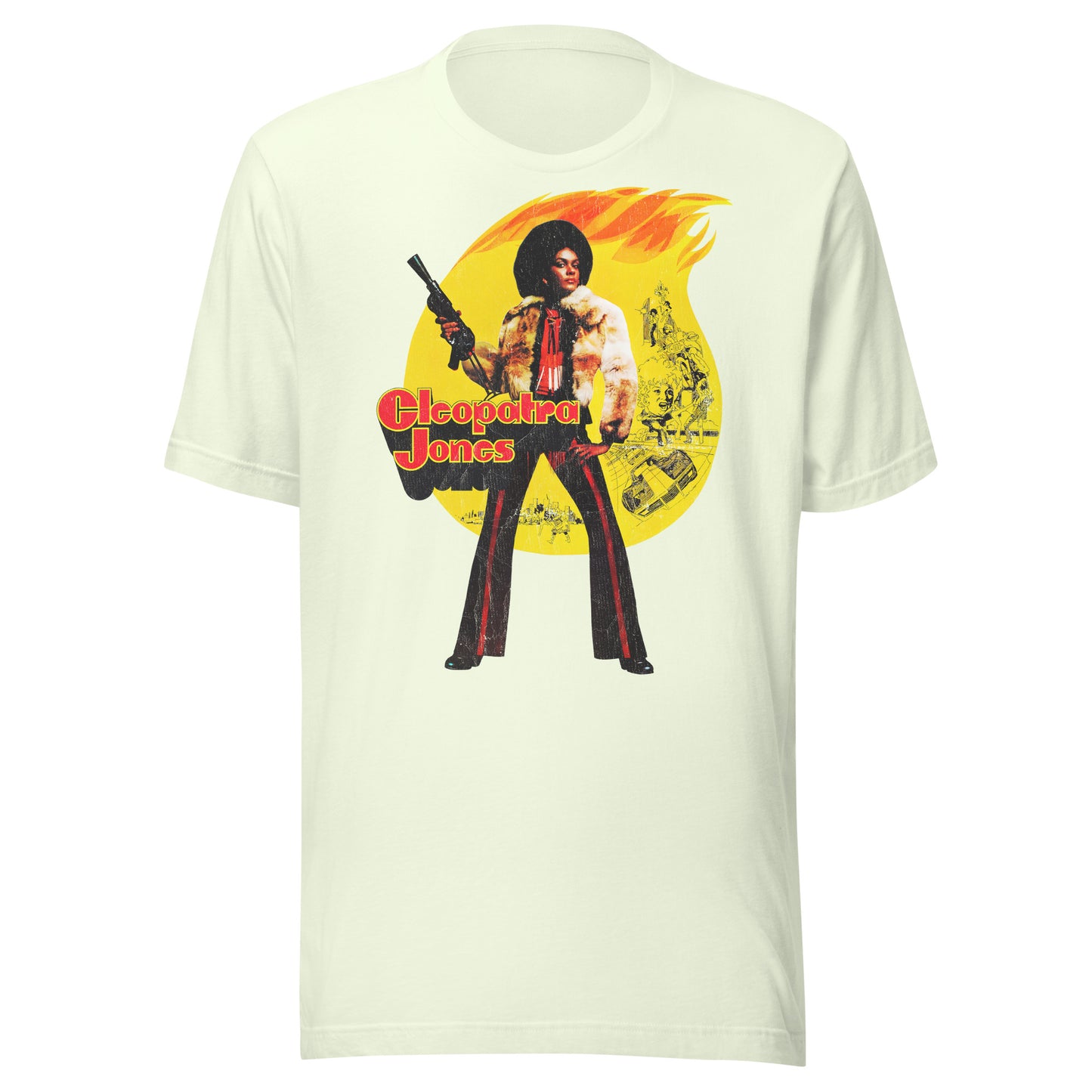 Cleopatra Jones Vintage Halftone Distressed Retro Softstyle Tee