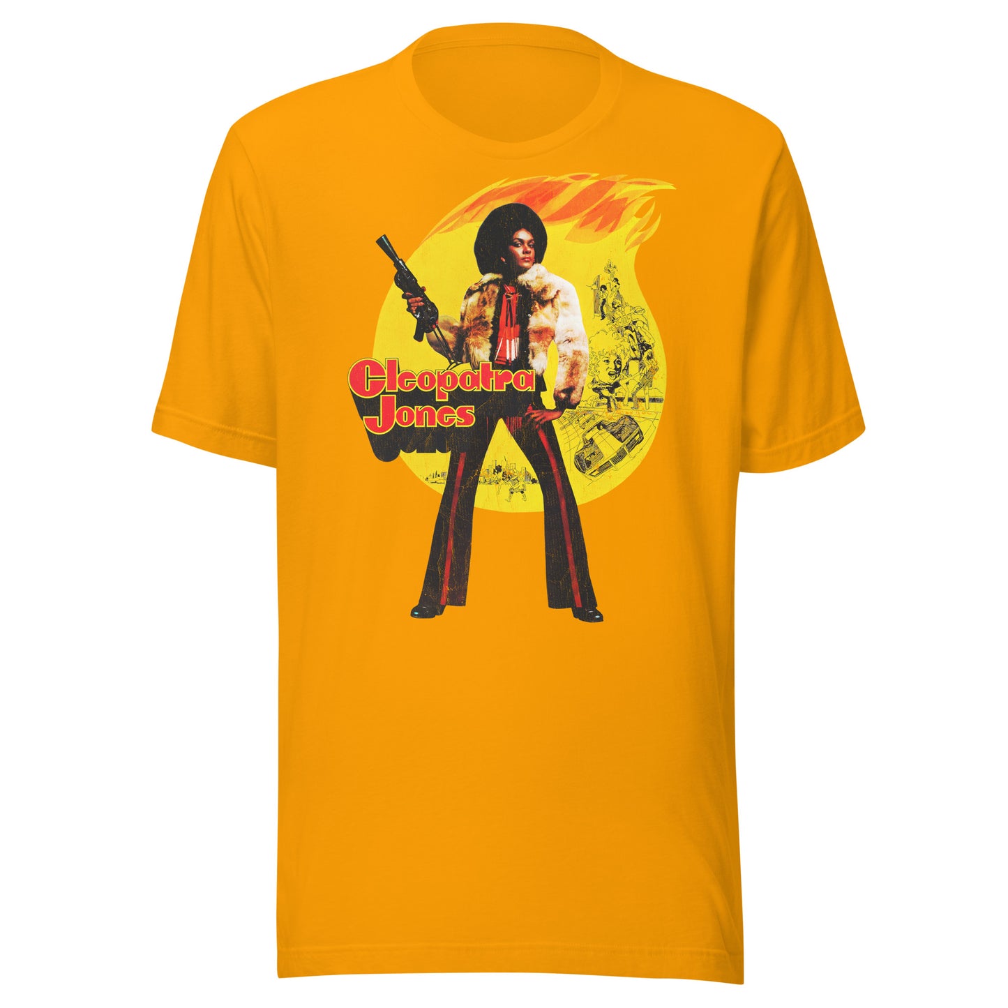 Cleopatra Jones Vintage Halftone Distressed Retro Softstyle Tee