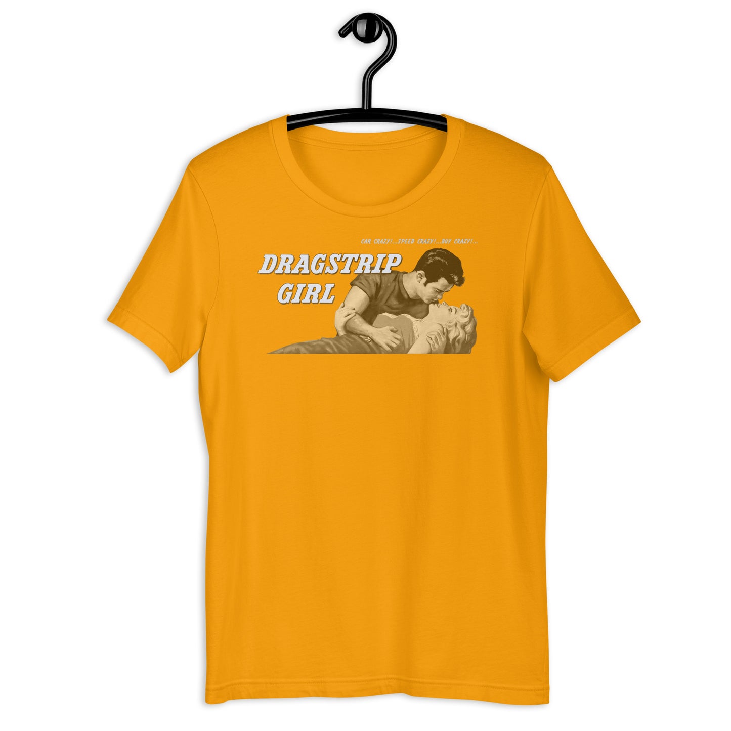 Dragstrip Girl Negative Space 1950s Hot Rod Cult Classic Retro Poster Softstyle Tee