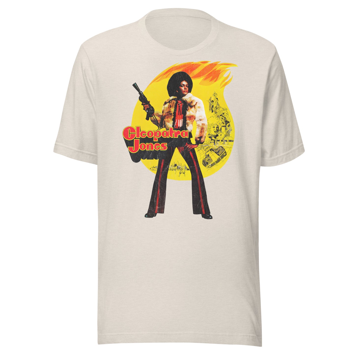 Cleopatra Jones Vintage Halftone Distressed Retro Softstyle Tee