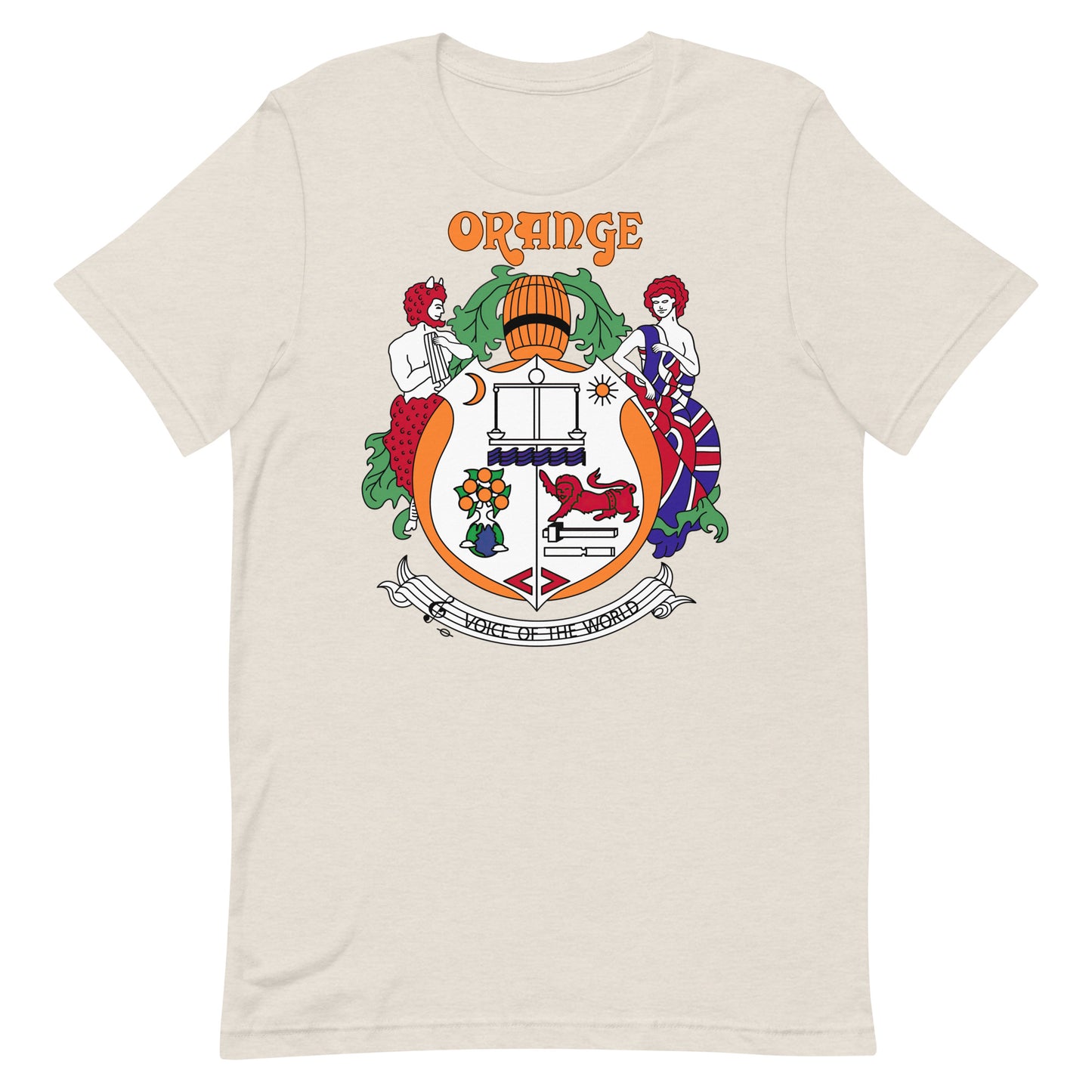 Orange Vintage Crest Softstyle Unisex Tee