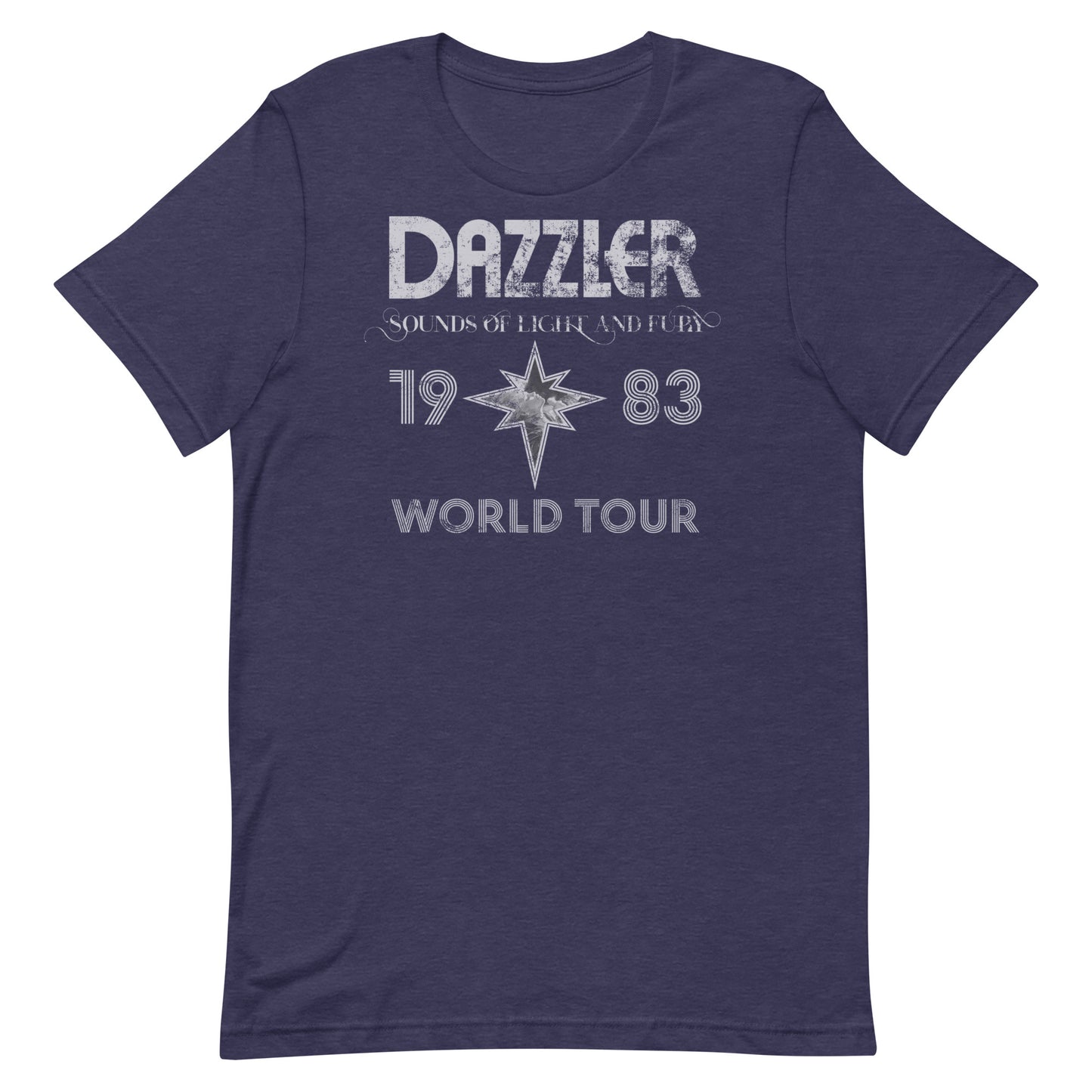 DAZZLER Sounds of Light and Fury 1983 World Tour Distressed Softstyle Unisex T-Shirt