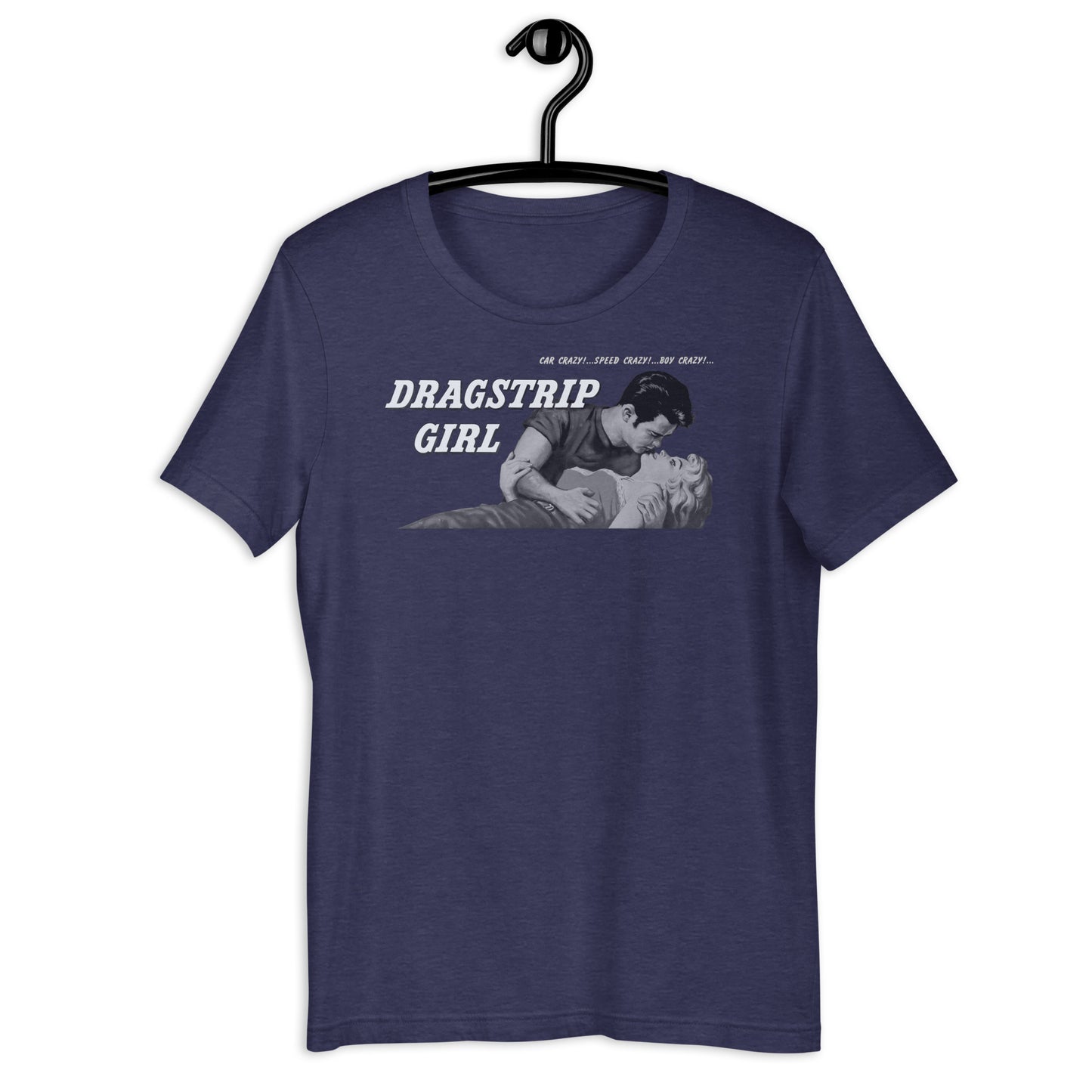 Dragstrip Girl Negative Space 1950s Hot Rod Cult Classic Retro Poster Softstyle Tee