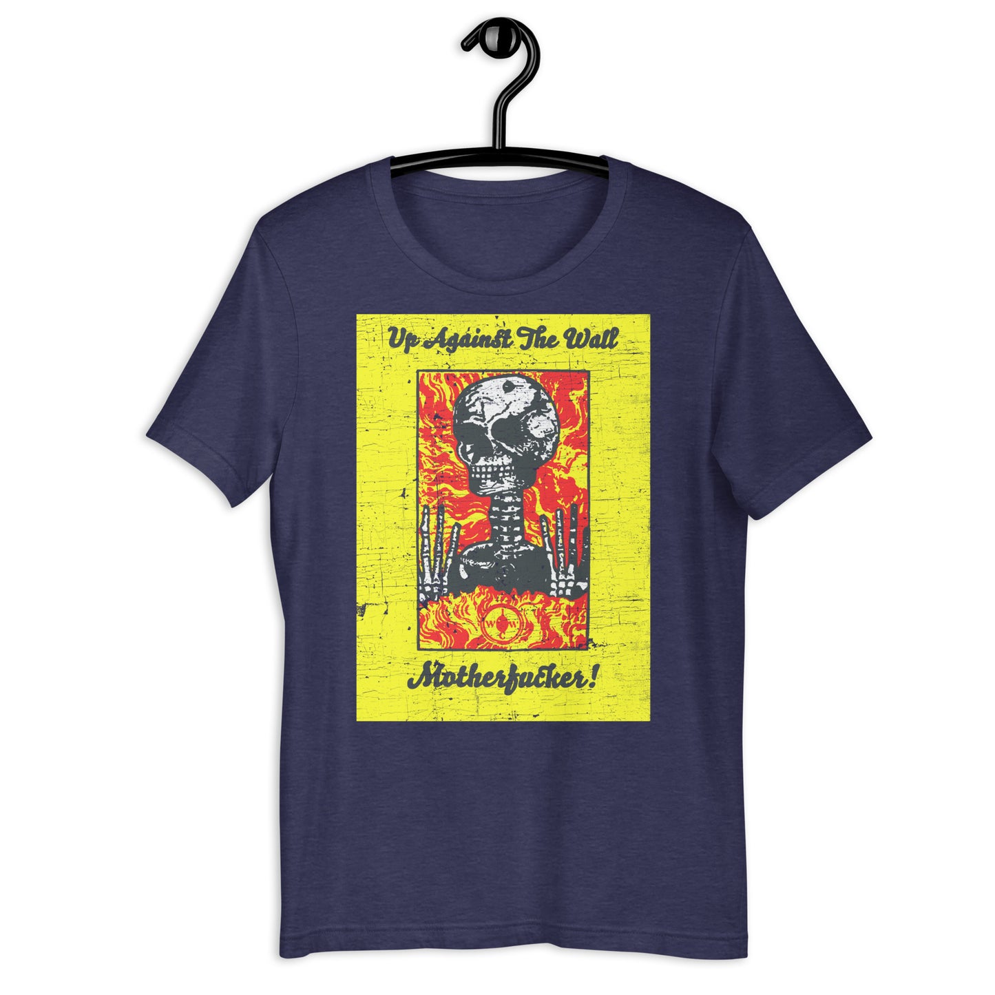 UAW/MF Black Mask Up Against the Wall Radical Street Art Tribute | Anarchist Revolution Softstyle Unisex Tee