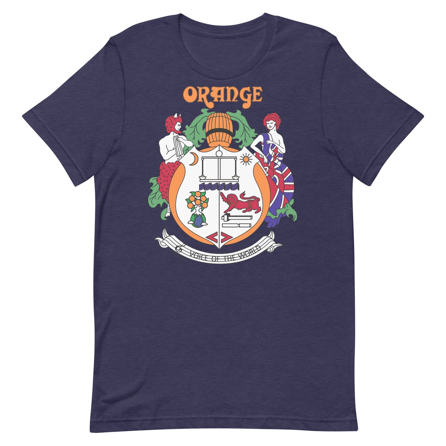 Orange Vintage Crest Softstyle Unisex Tee