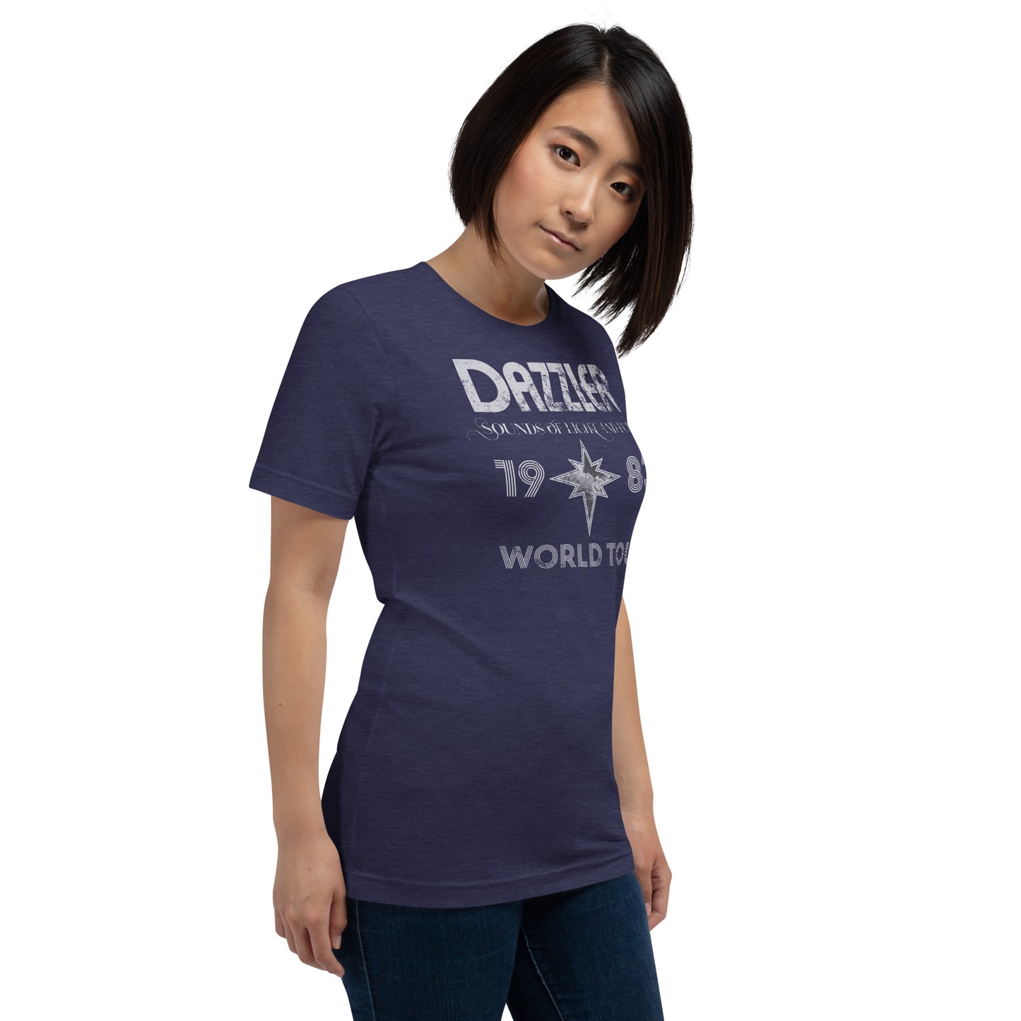 DAZZLER Sounds of Light and Fury 1983 World Tour Distressed Softstyle Unisex T-Shirt