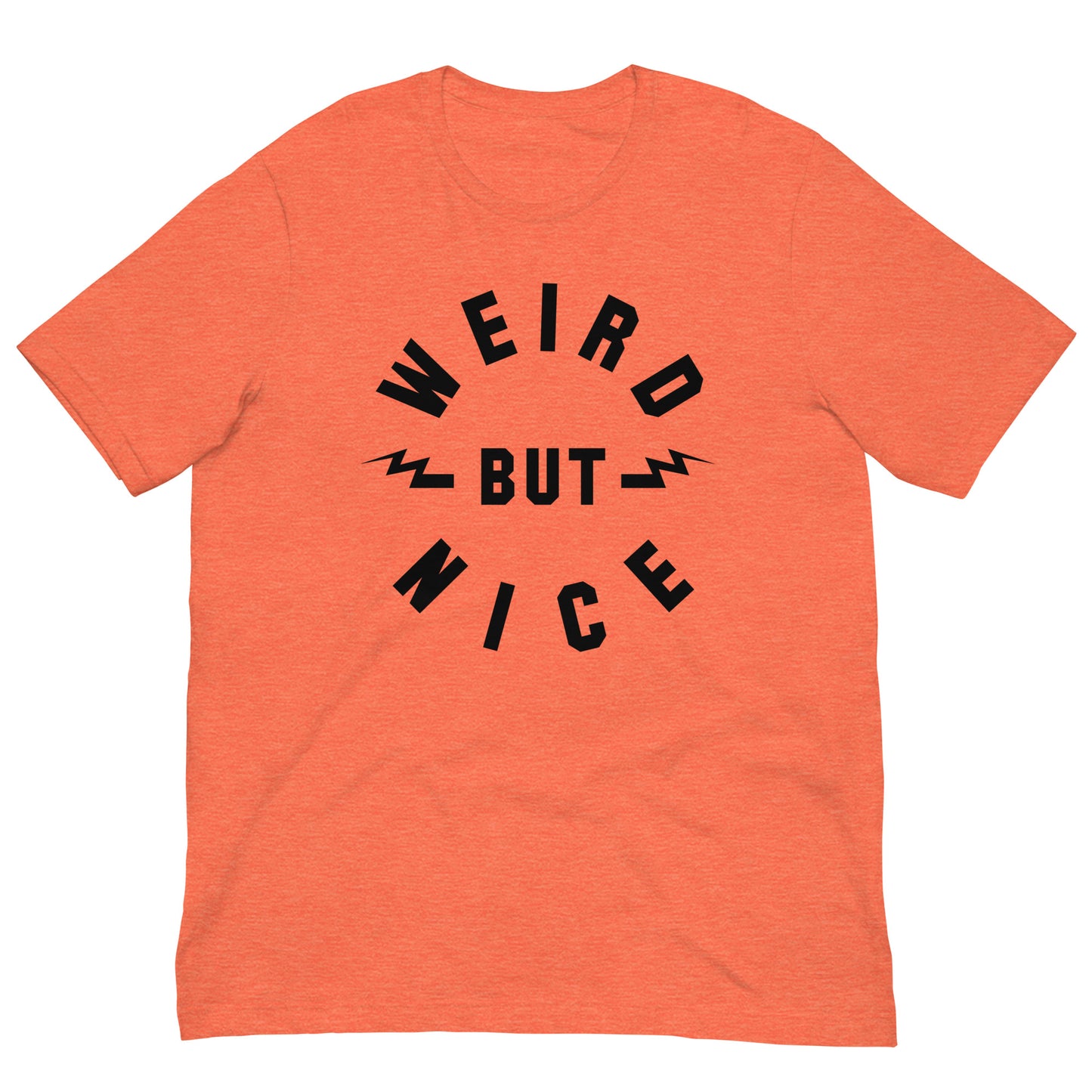 WEIRD BUT NICE Lightning Bolts Softstyle Tee | Quirky Positive Retro Inspirational Unisex Classic T-Shirt
