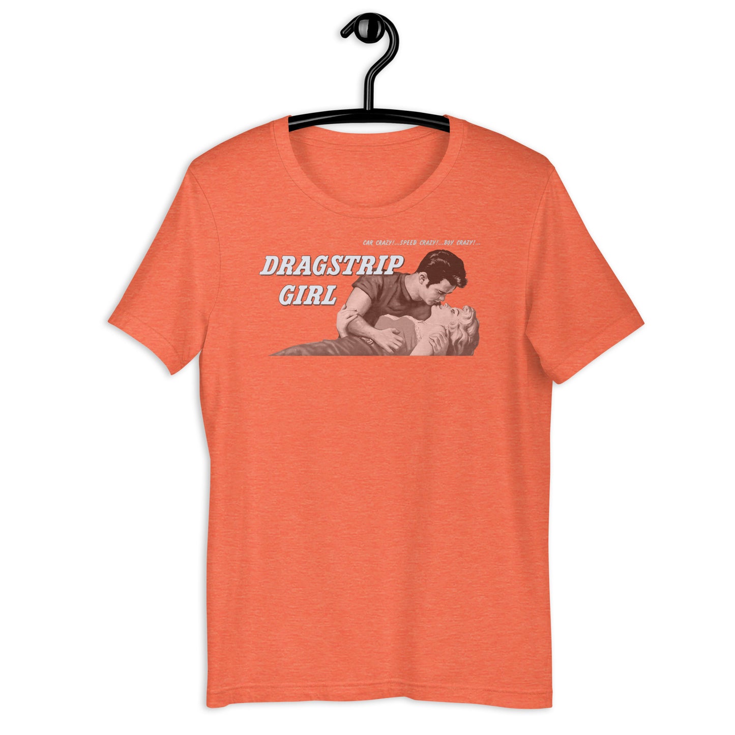 Dragstrip Girl Negative Space 1950s Hot Rod Cult Classic Retro Poster Softstyle Tee