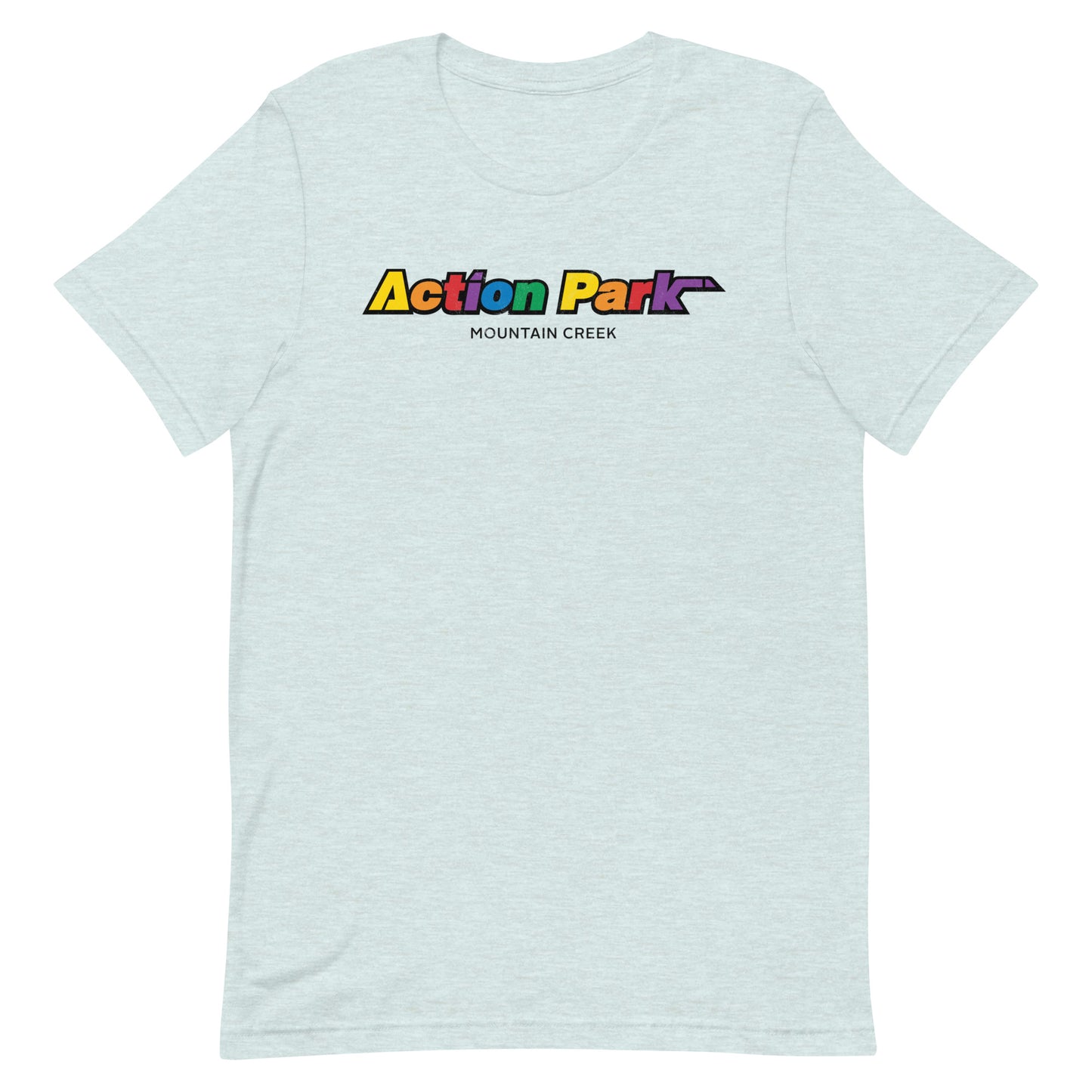Mountain Creek Theme Park Distressed Vintage Logo Classic Nostalgia Softstyle Tee