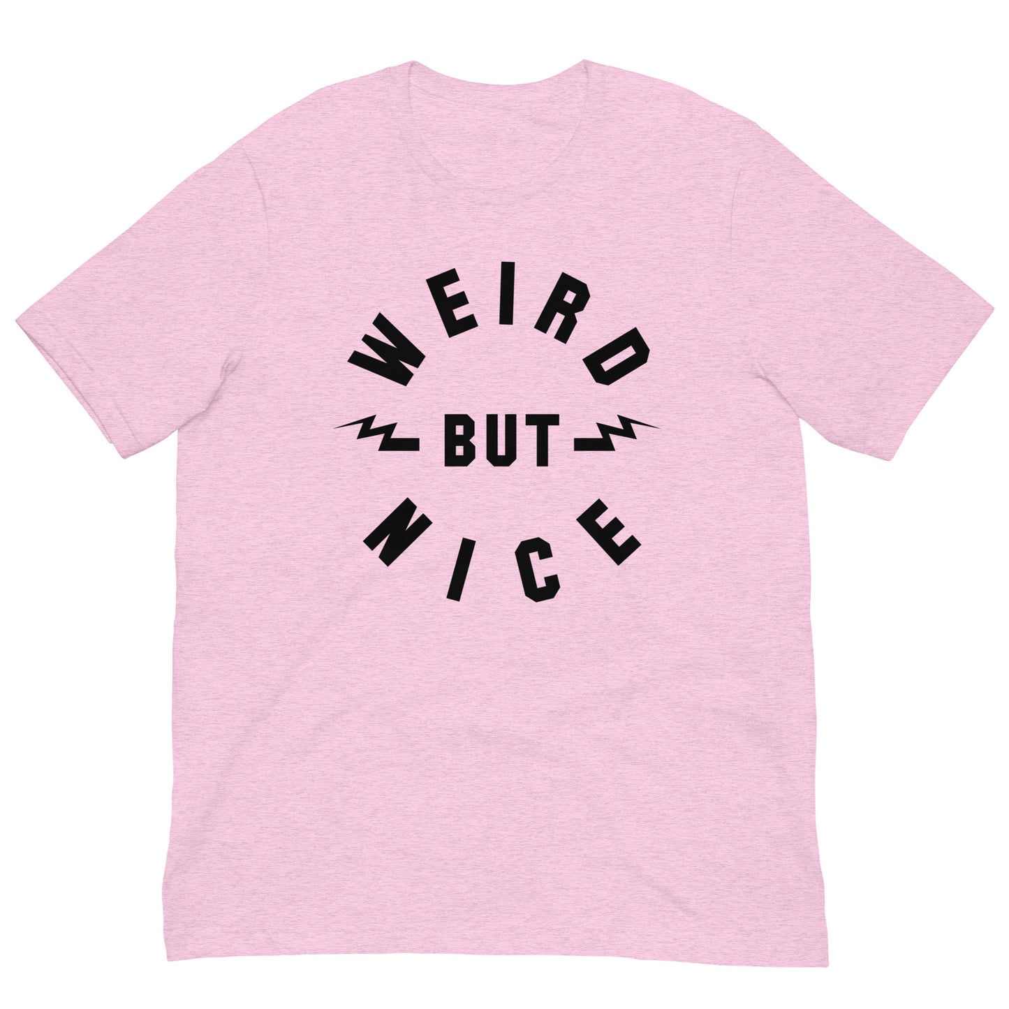 WEIRD BUT NICE Lightning Bolts Softstyle Tee | Quirky Positive Retro Inspirational Unisex Classic T-Shirt