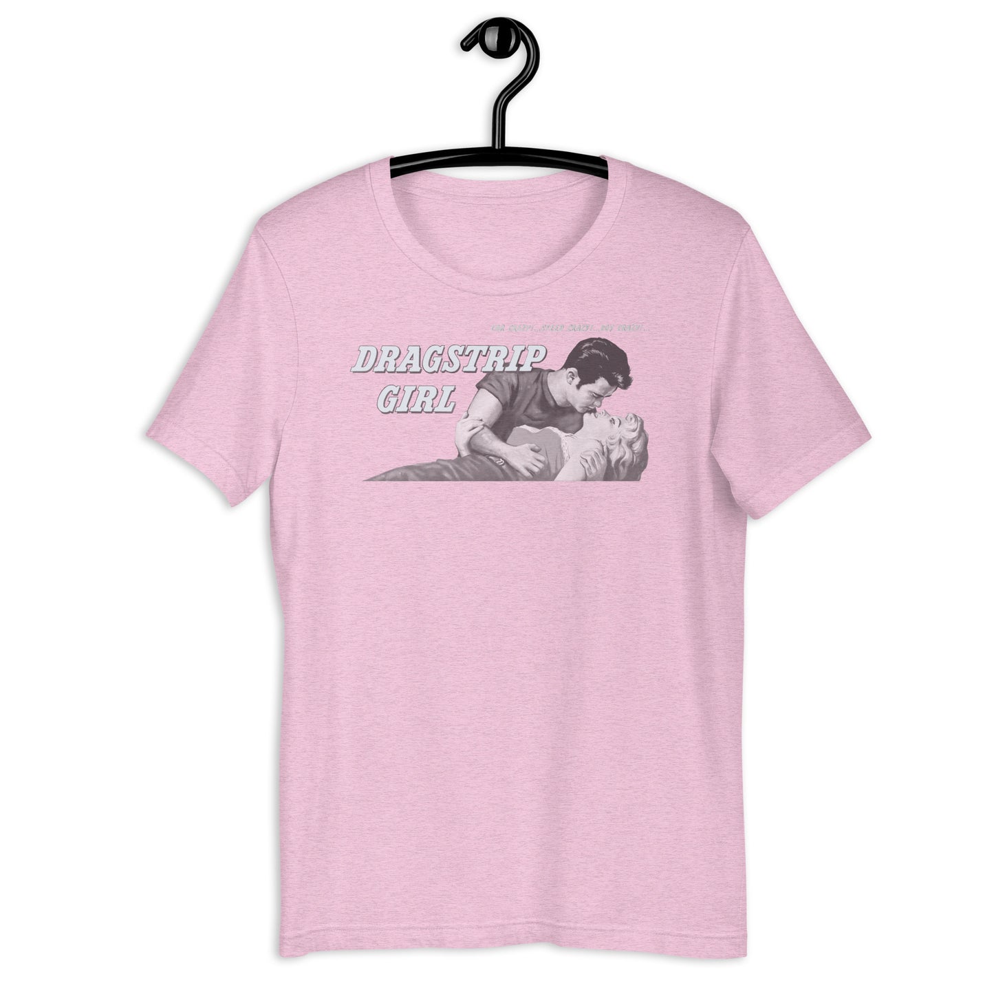 Dragstrip Girl Negative Space 1950s Hot Rod Cult Classic Retro Poster Softstyle Tee