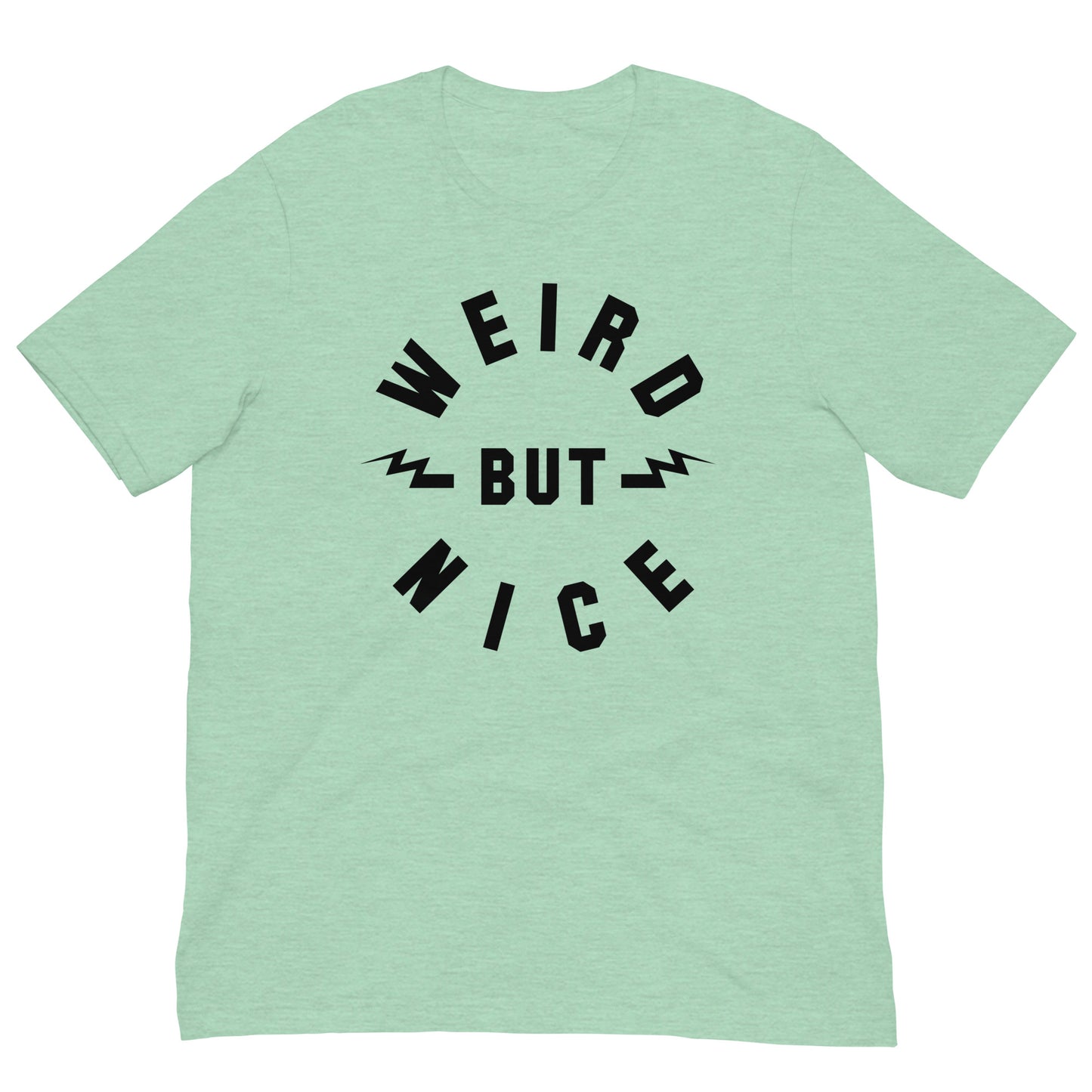 WEIRD BUT NICE Lightning Bolts Softstyle Tee | Quirky Positive Retro Inspirational Unisex Classic T-Shirt