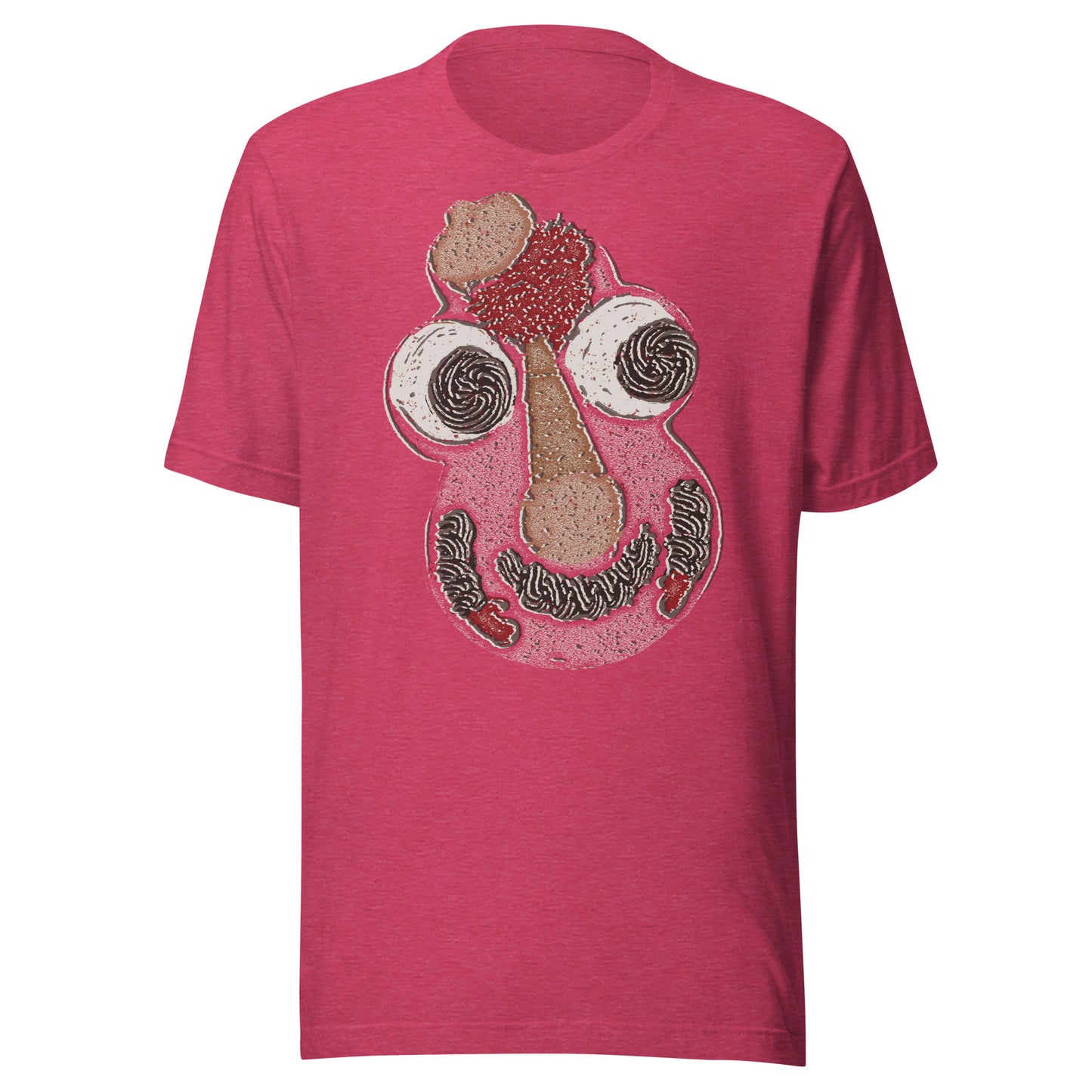 Cookie Puss Screen Print Ice Cream Cake Mascot Softstyle Unisex Tee