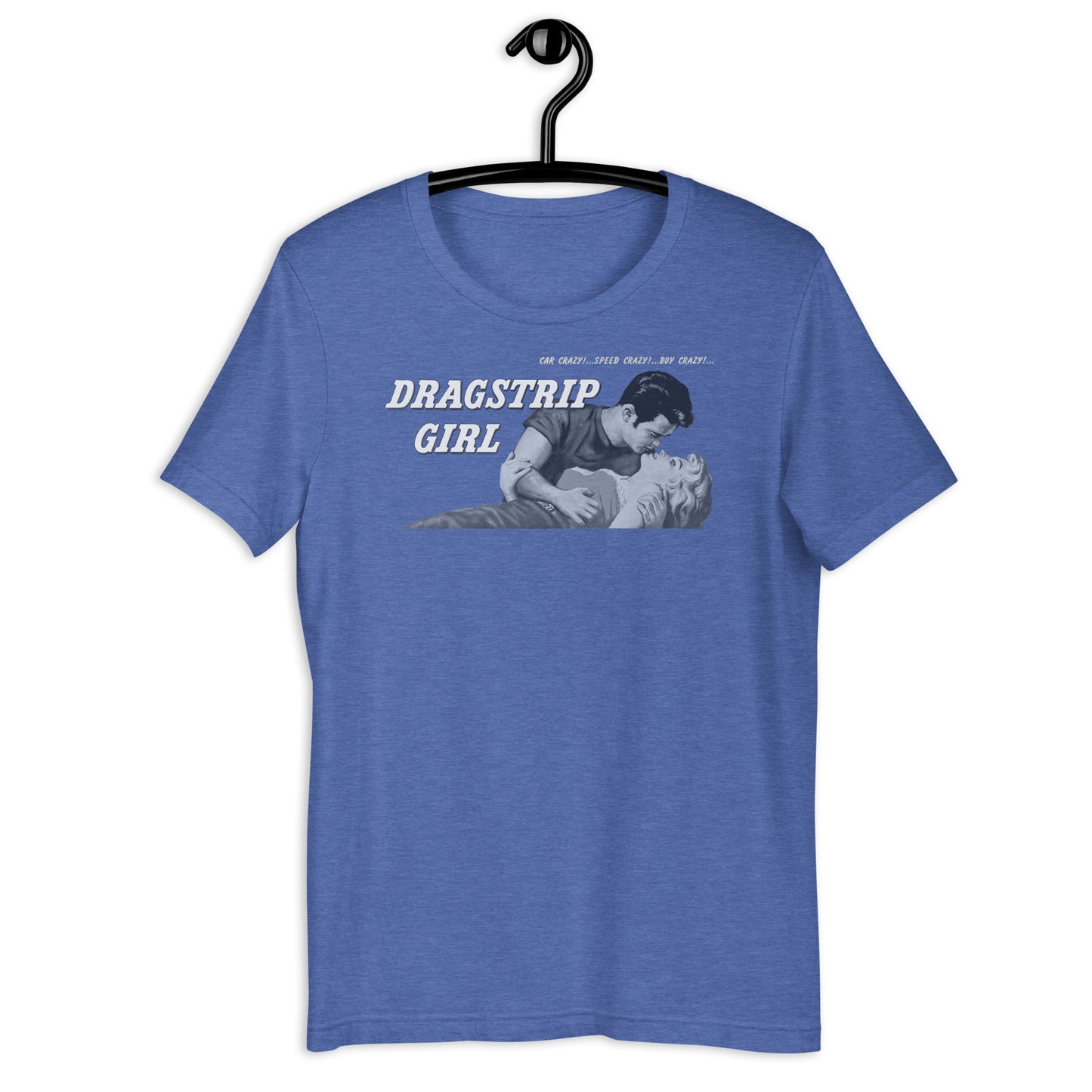 Dragstrip Girl Negative Space 1950s Hot Rod Cult Classic Retro Poster Softstyle Tee